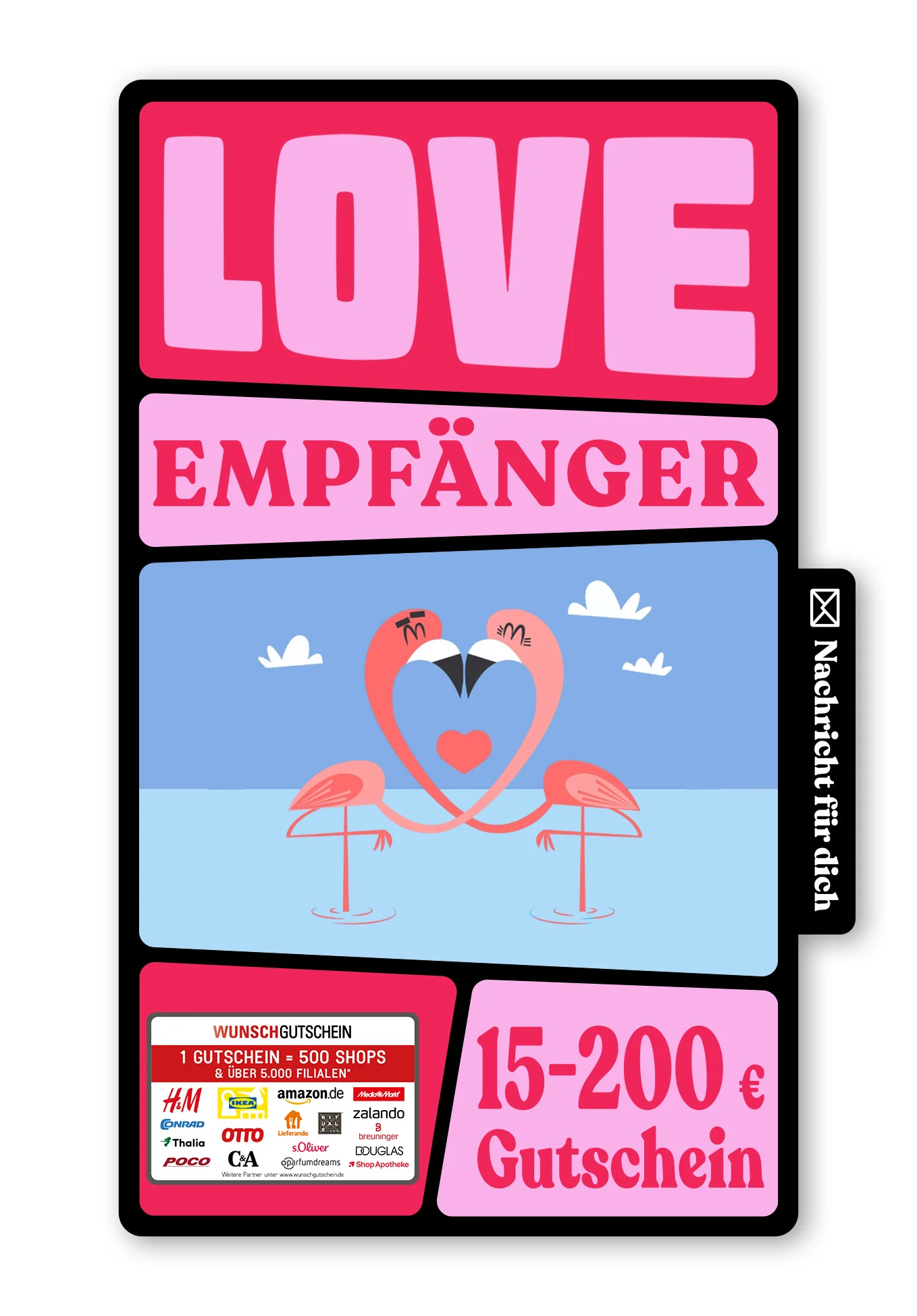 Digital - Ich liebe Dich - Flamingos