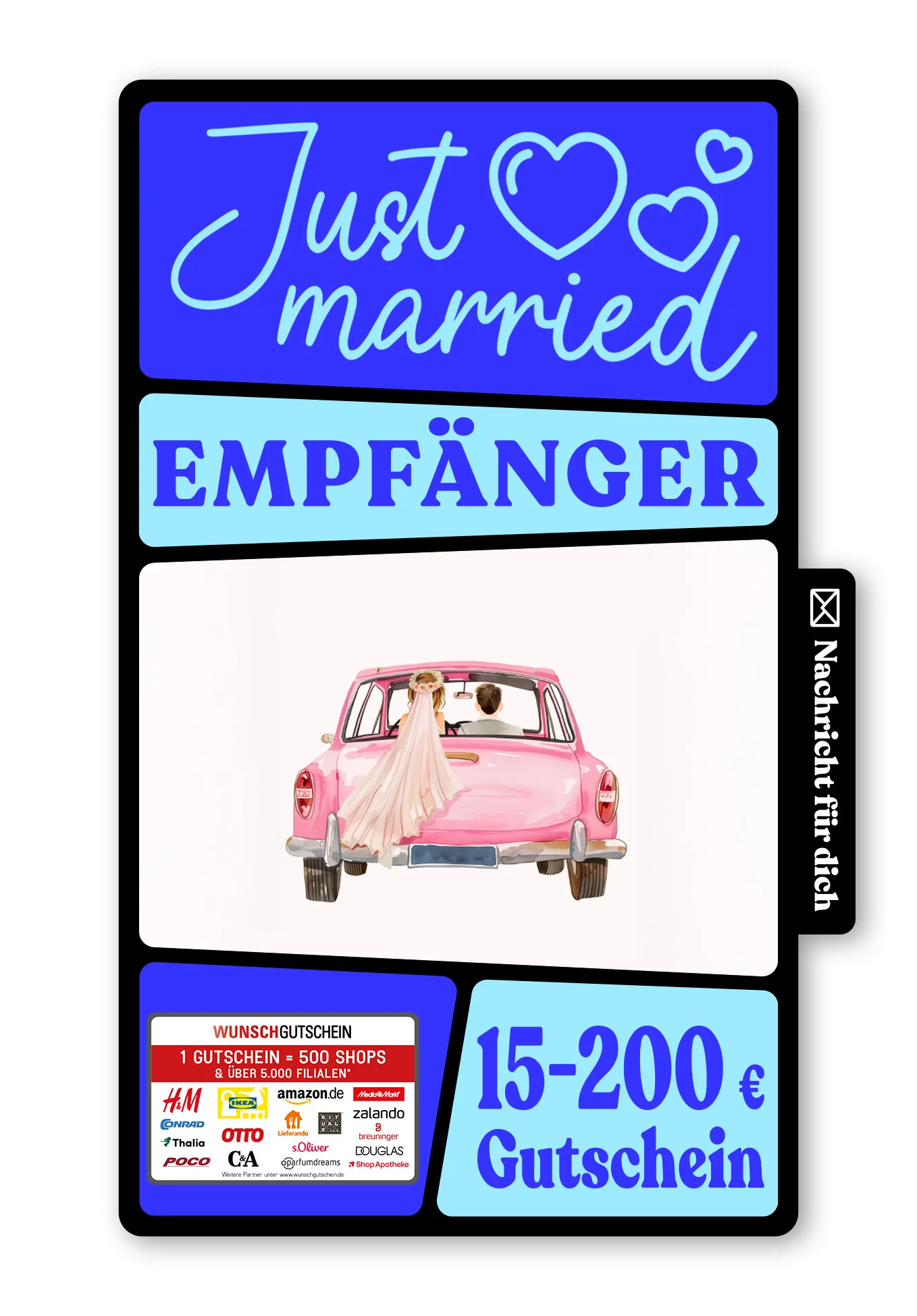 Digital - Just Married - Auto Rosa