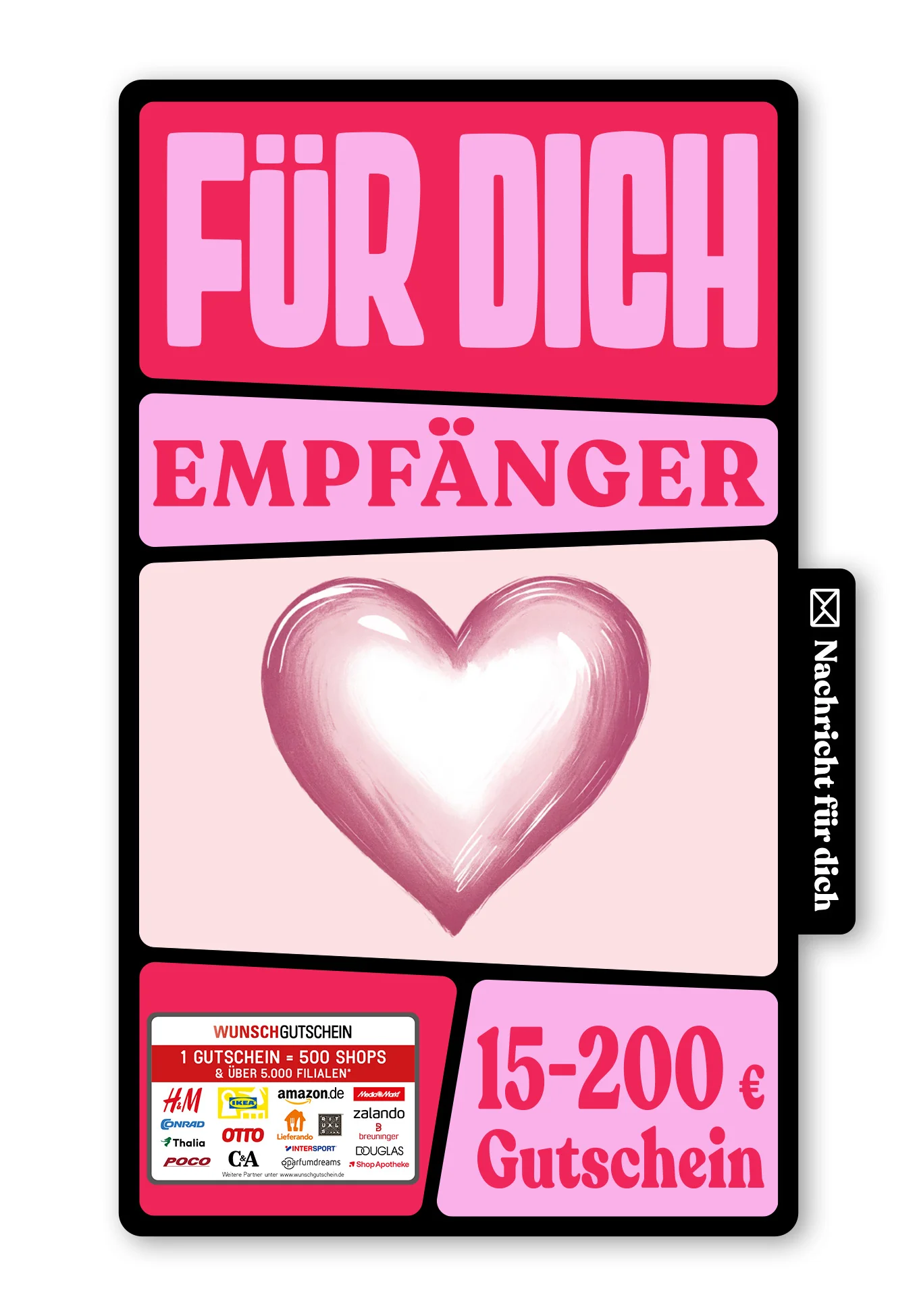Digital - Lieblingsmensch - Rosa Herz