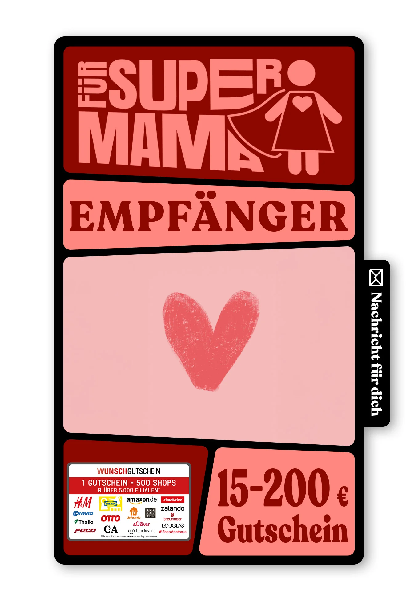 Digital - Mama ist die Beste - Herz