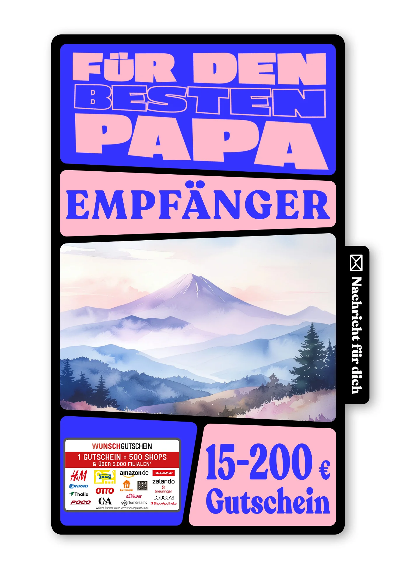 Digital - Papa du bist der Beste - Berg