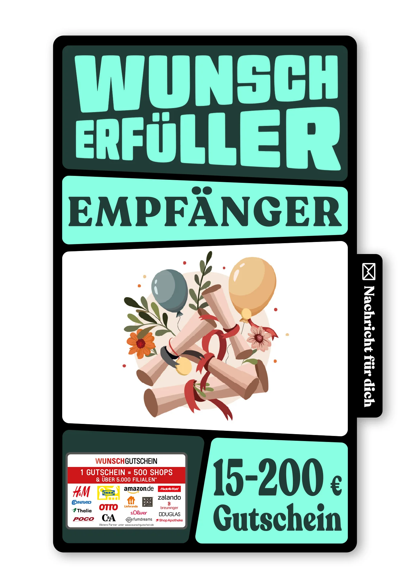 Digital - Toll gemacht - Ballons und Urkunden
