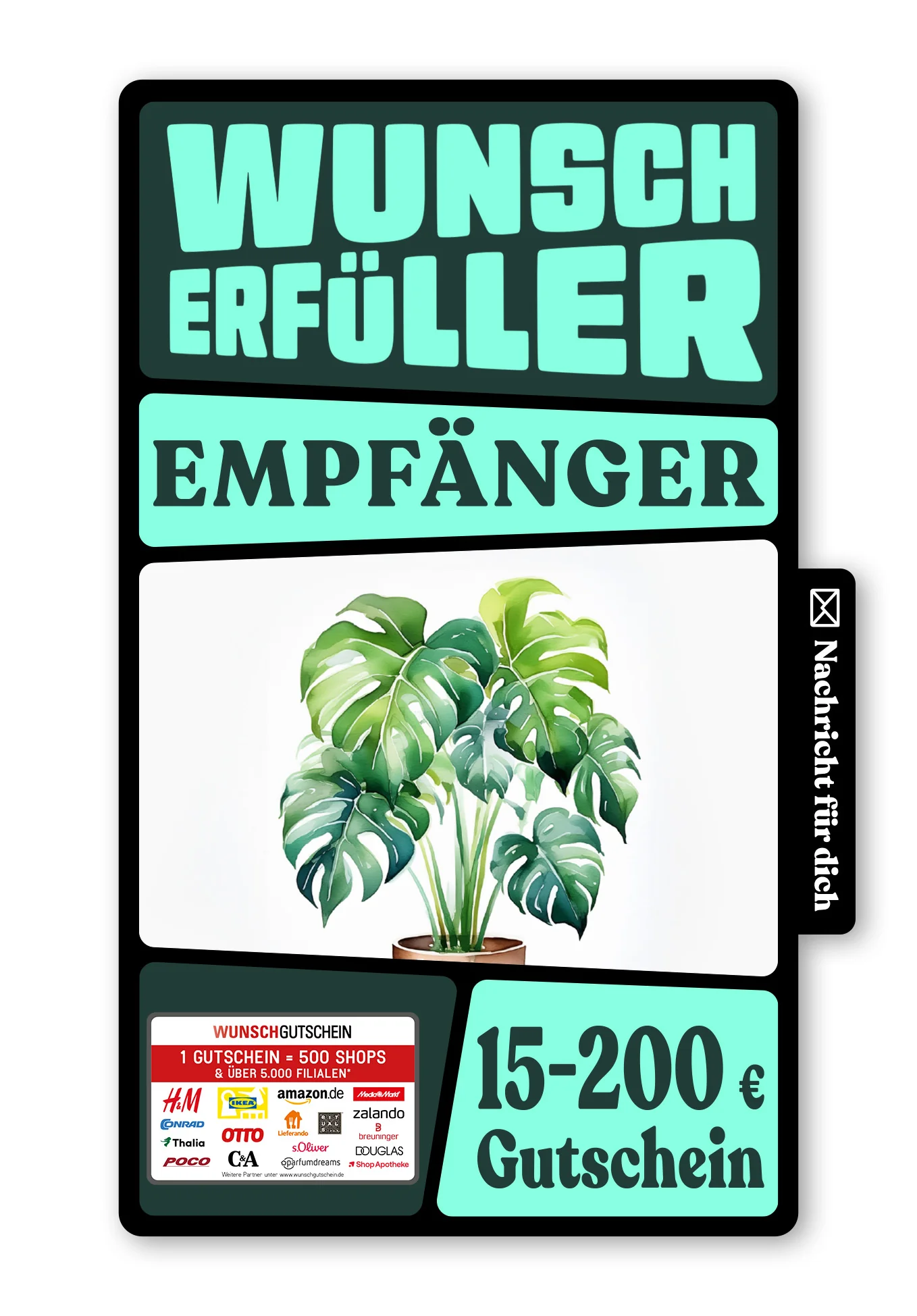 Digital - Viel Glück Zuhause - Pflanze