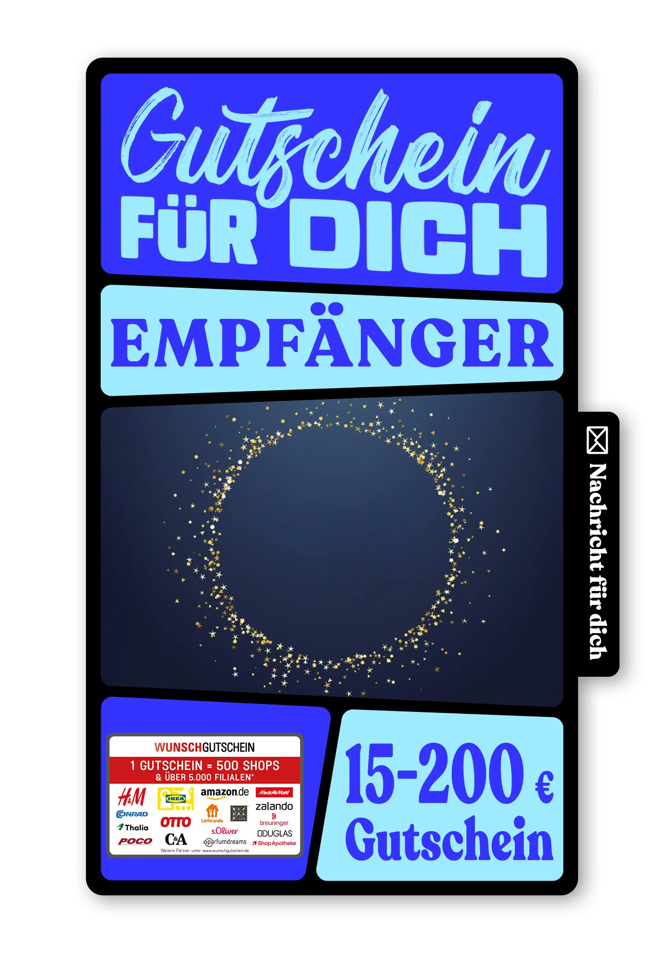 Digital - Wunscherfüller - Gold Blau