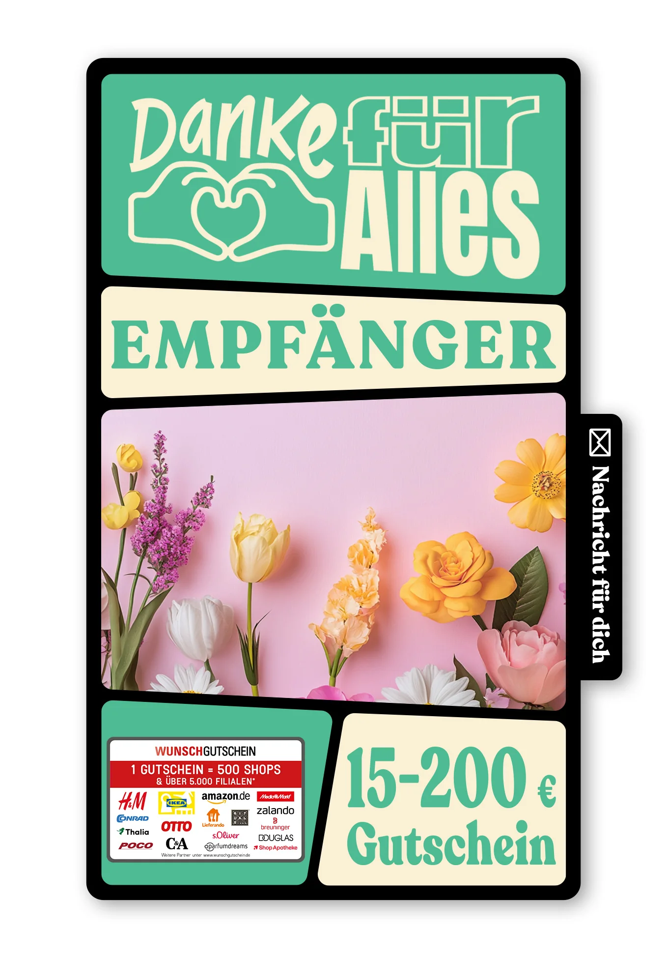 Digital - Zum Muttertag alles Liebe - Blumen Rosa