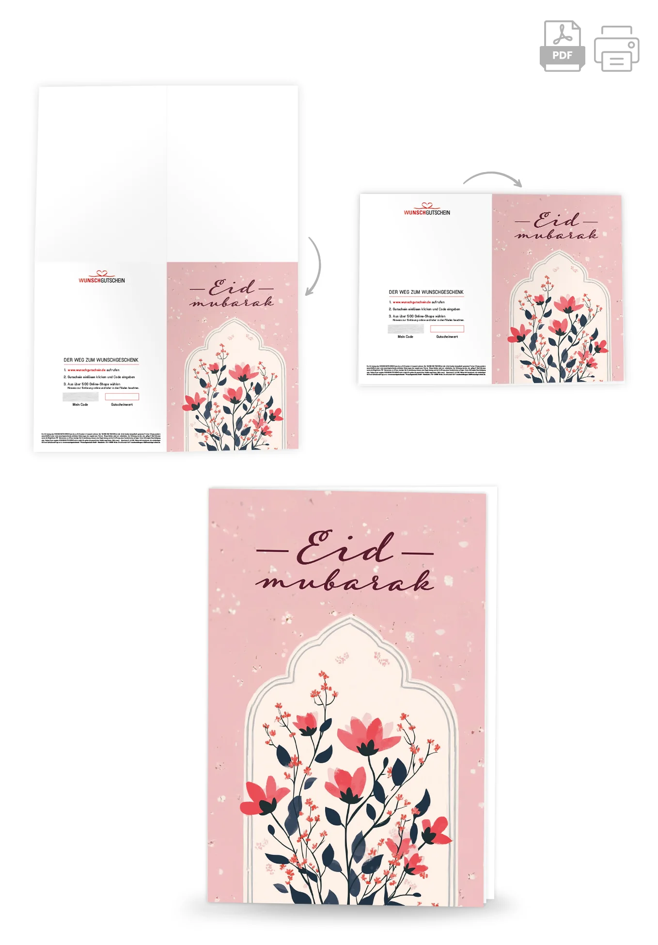 Eid Mubarak - Blumen Rosa - Image 4