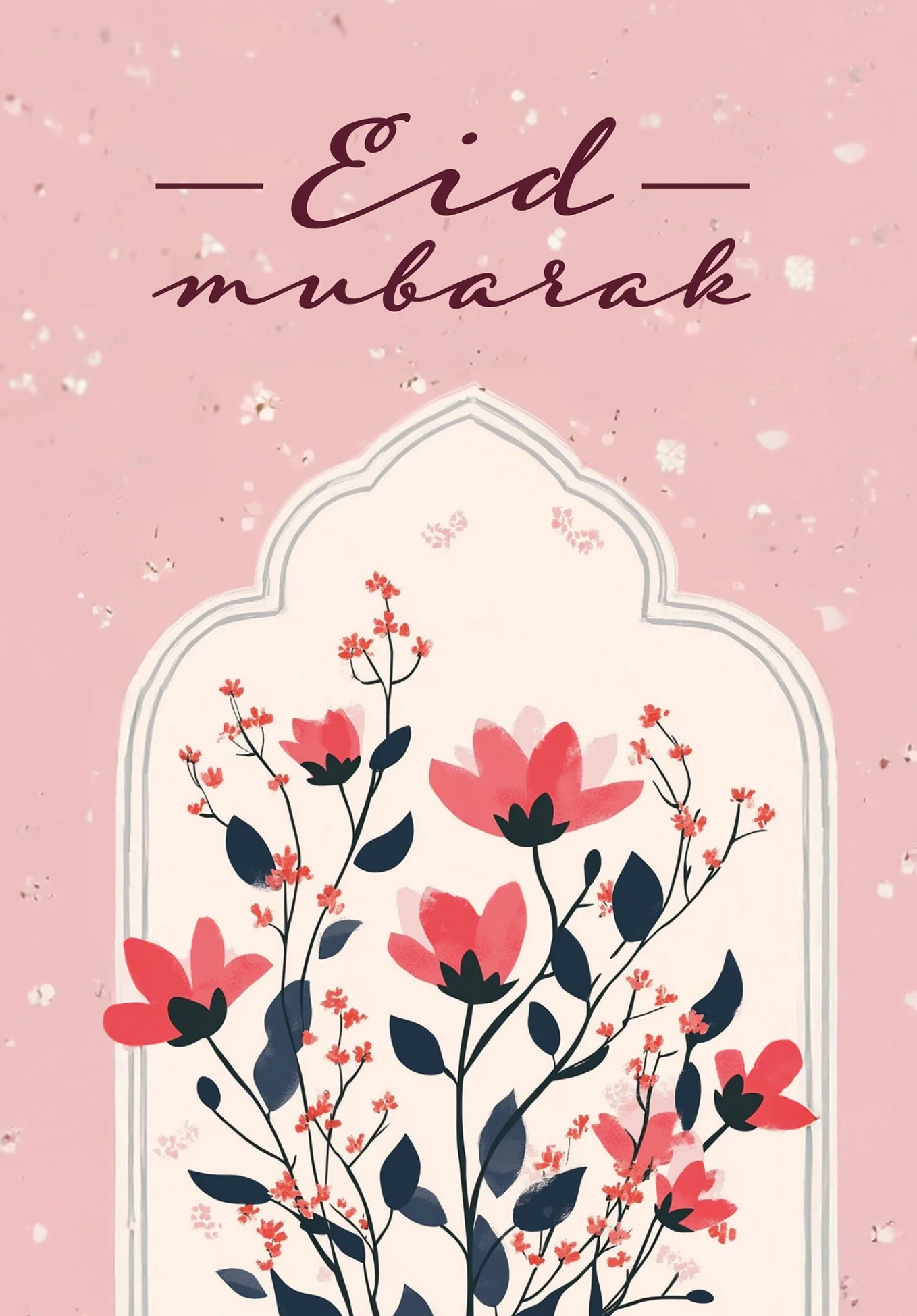Eid Mubarak - Blumen Rosa PDF - Image 2