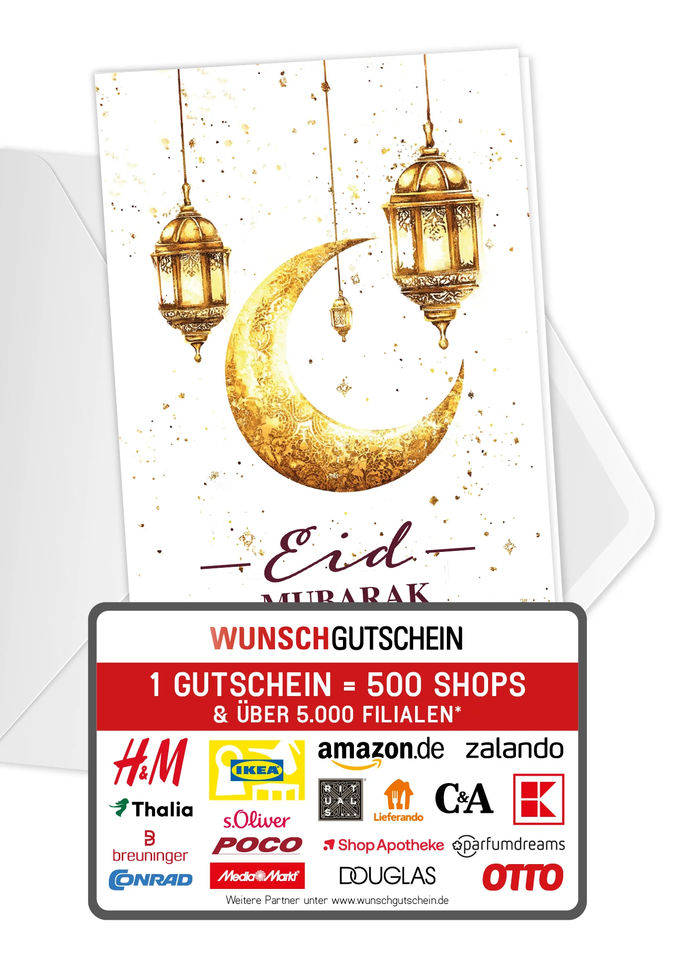 Eid Mubarak - Weiß Gold PDF