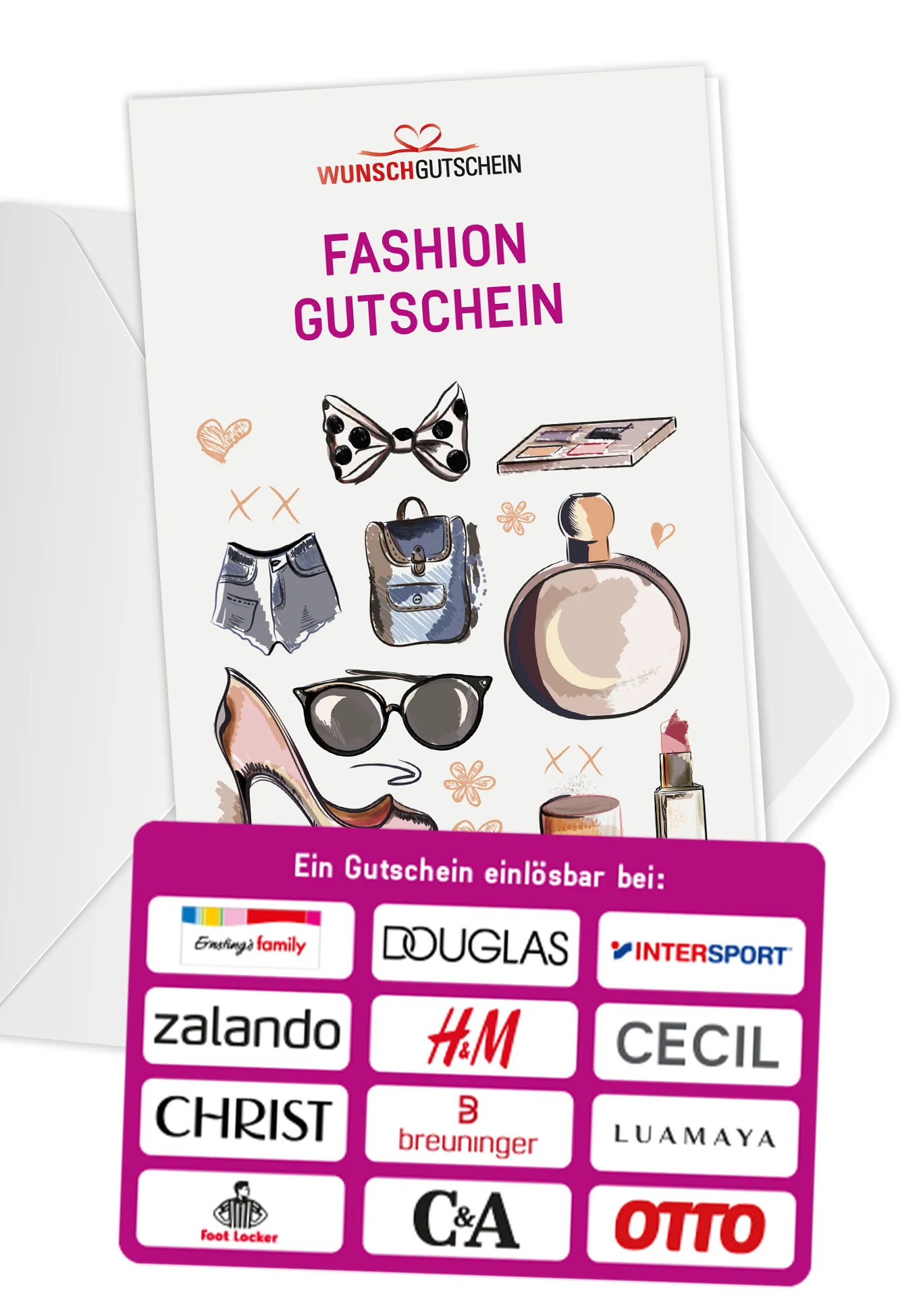 Fashion Gutschein - Einlösbar für Modeartikel und Accessoires