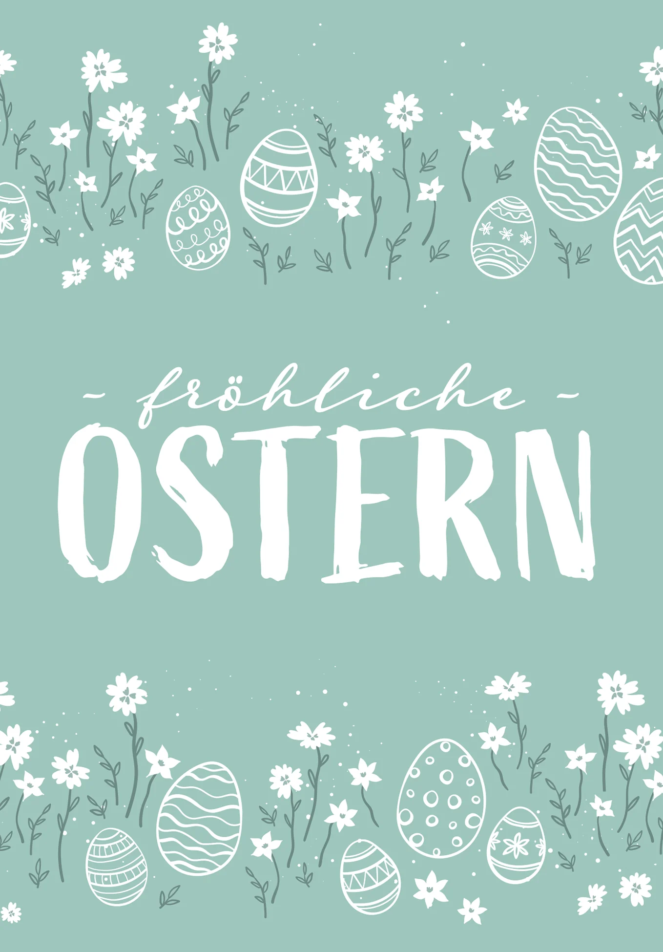 Fröhliche Ostern - Doodle Eier - Image 2