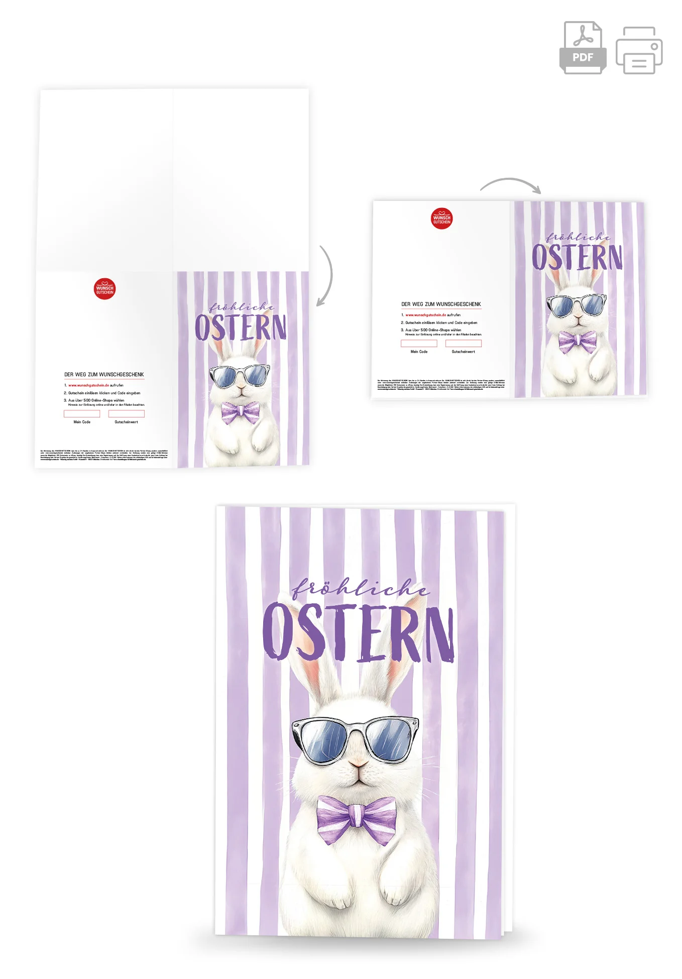 Fröhliche Ostern - Hase Sonnenbrille PDF - Image 4