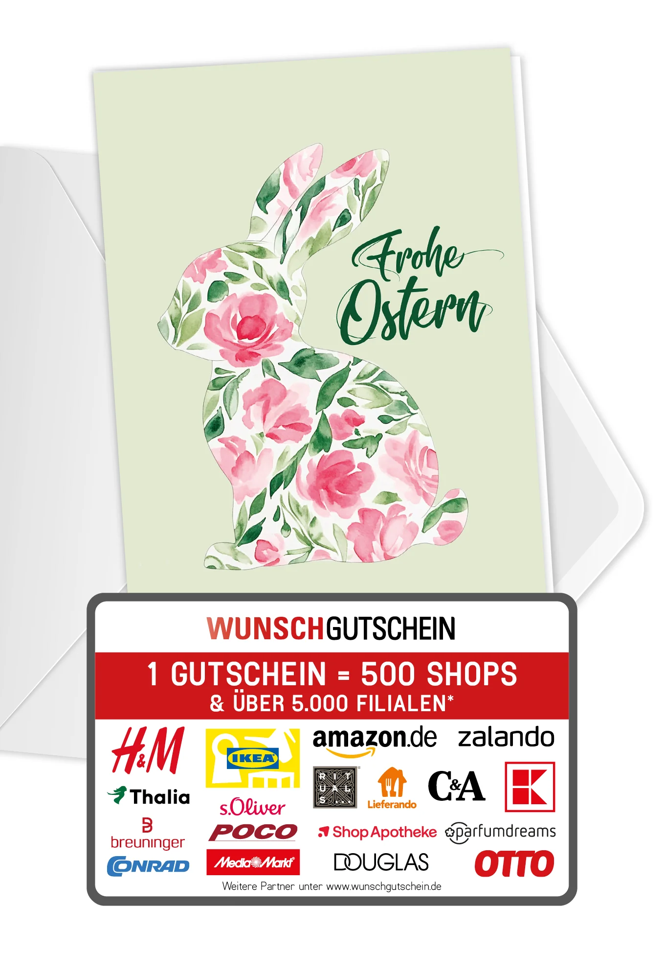 Frohe Ostern - Blumenhase