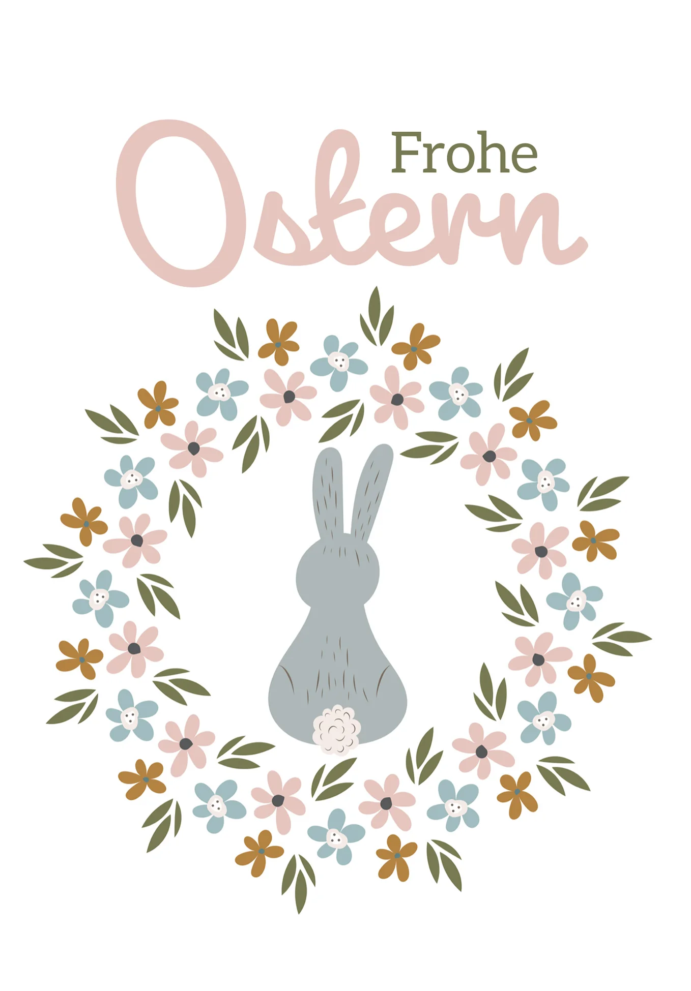 Frohe Ostern - Blumenkranz Hase PDF - Image 2