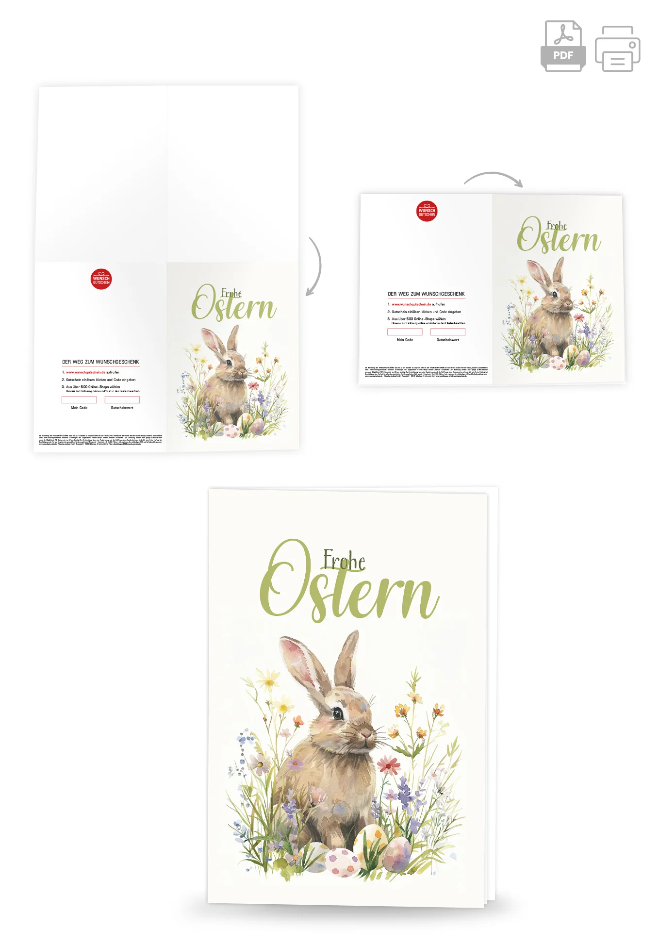 Frohe Ostern - Hase im Grass - Image 4