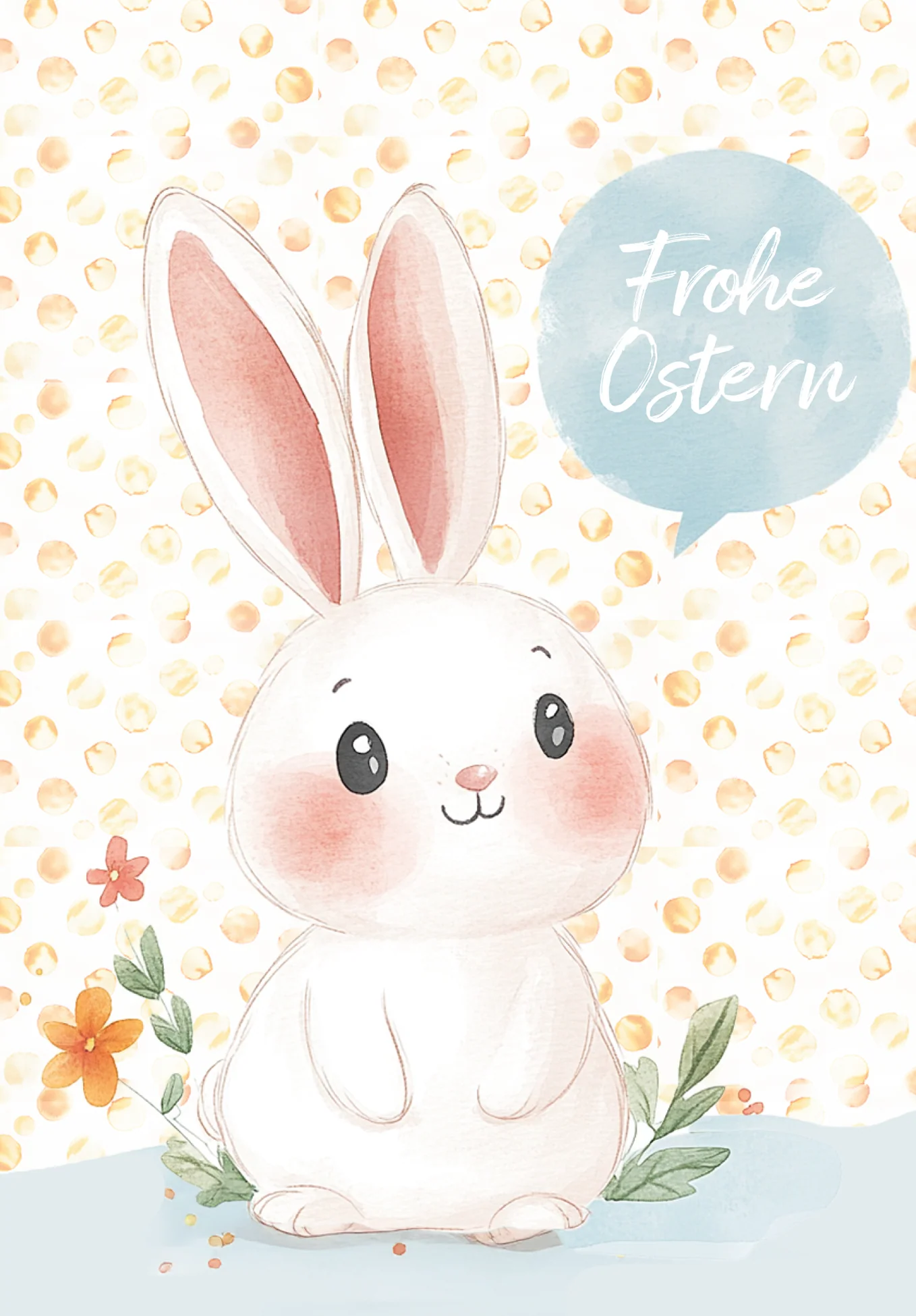 Frohe Ostern - Hase Sprechblase PDF - Image 2