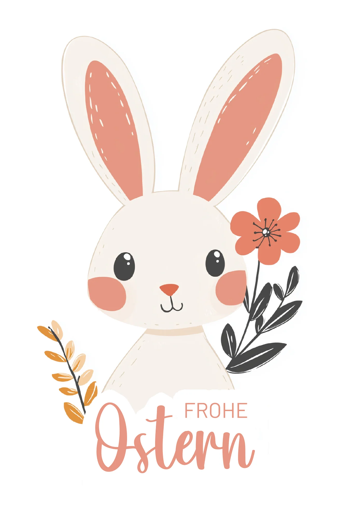 Frohe Ostern - Hase Weiß - Image 2