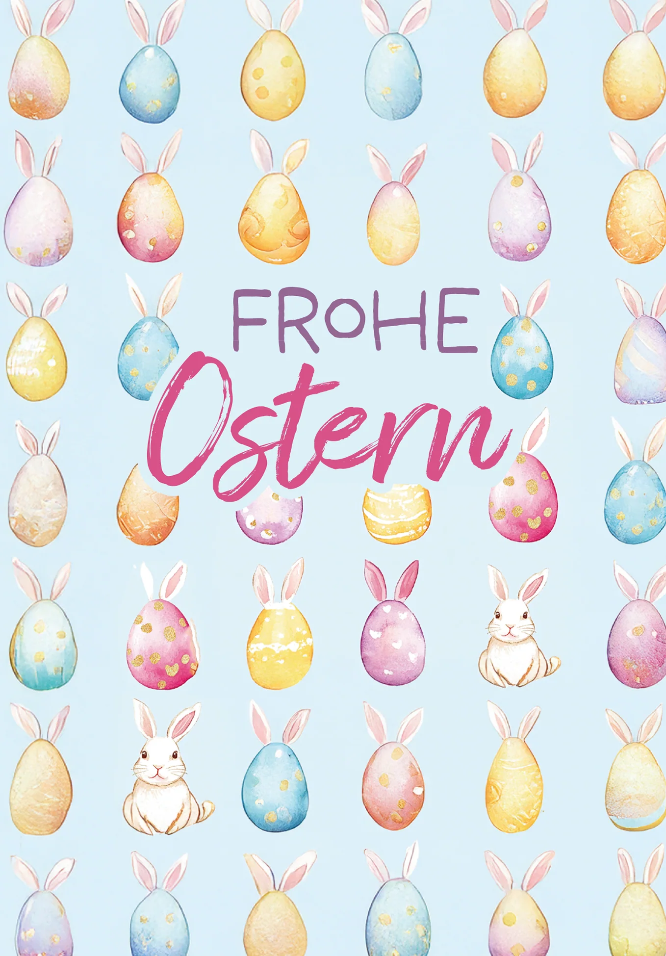 Frohe Ostern - Haseneier Muster PDF - Image 2