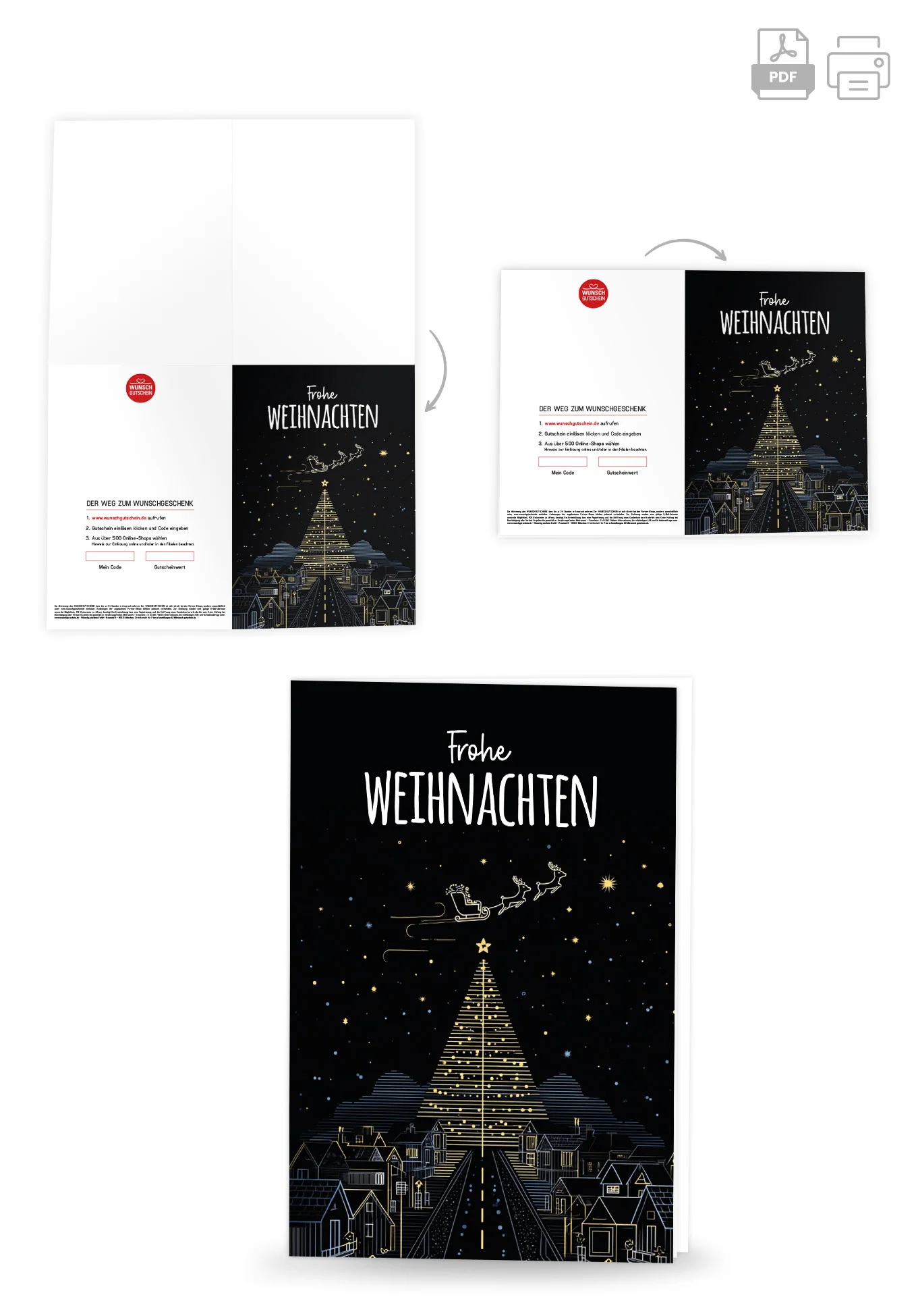 Frohe Weihnachten - Stadt Tannenbaum - Image 4