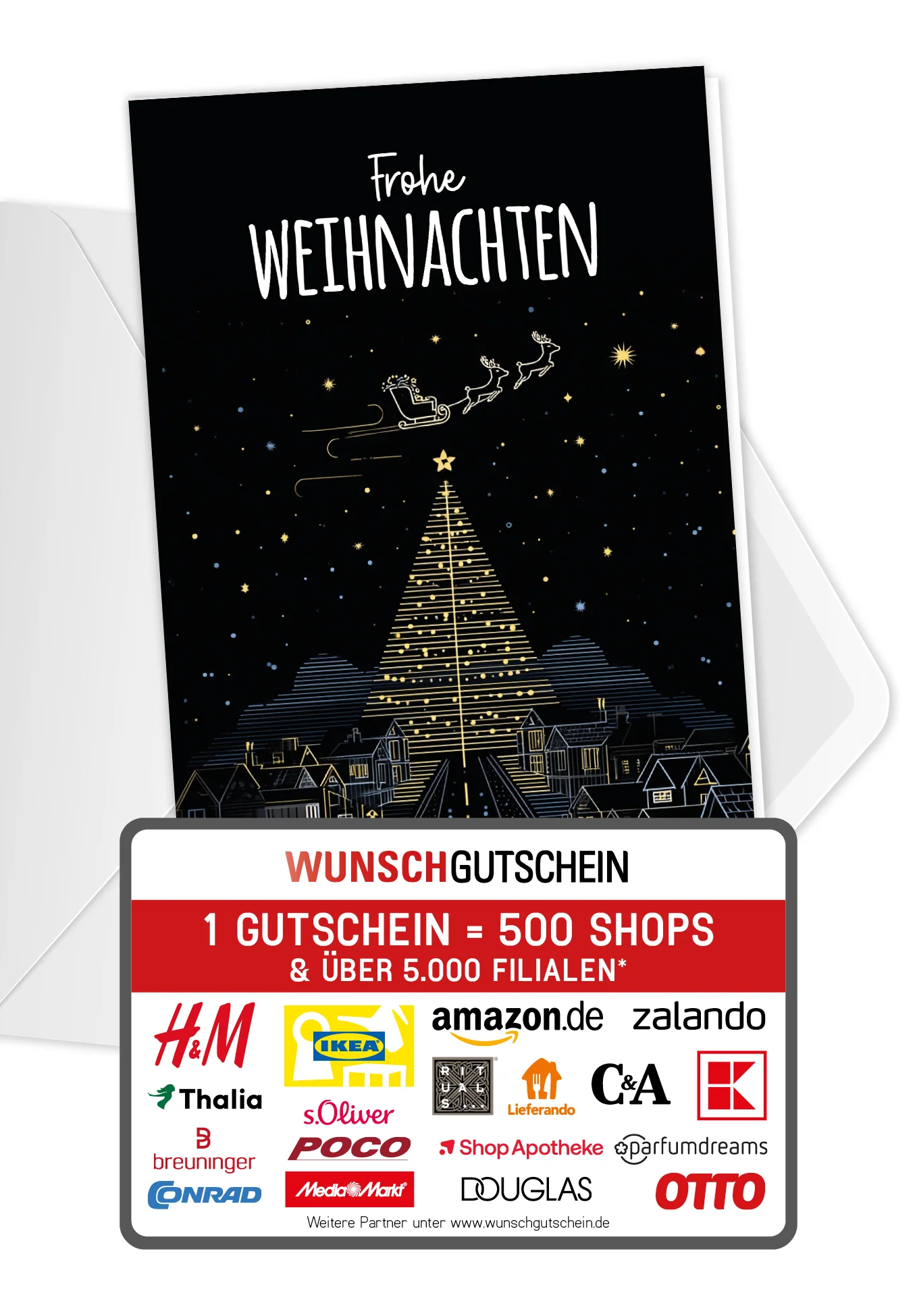 Frohe Weihnachten - Stadt Tannenbaum PDF