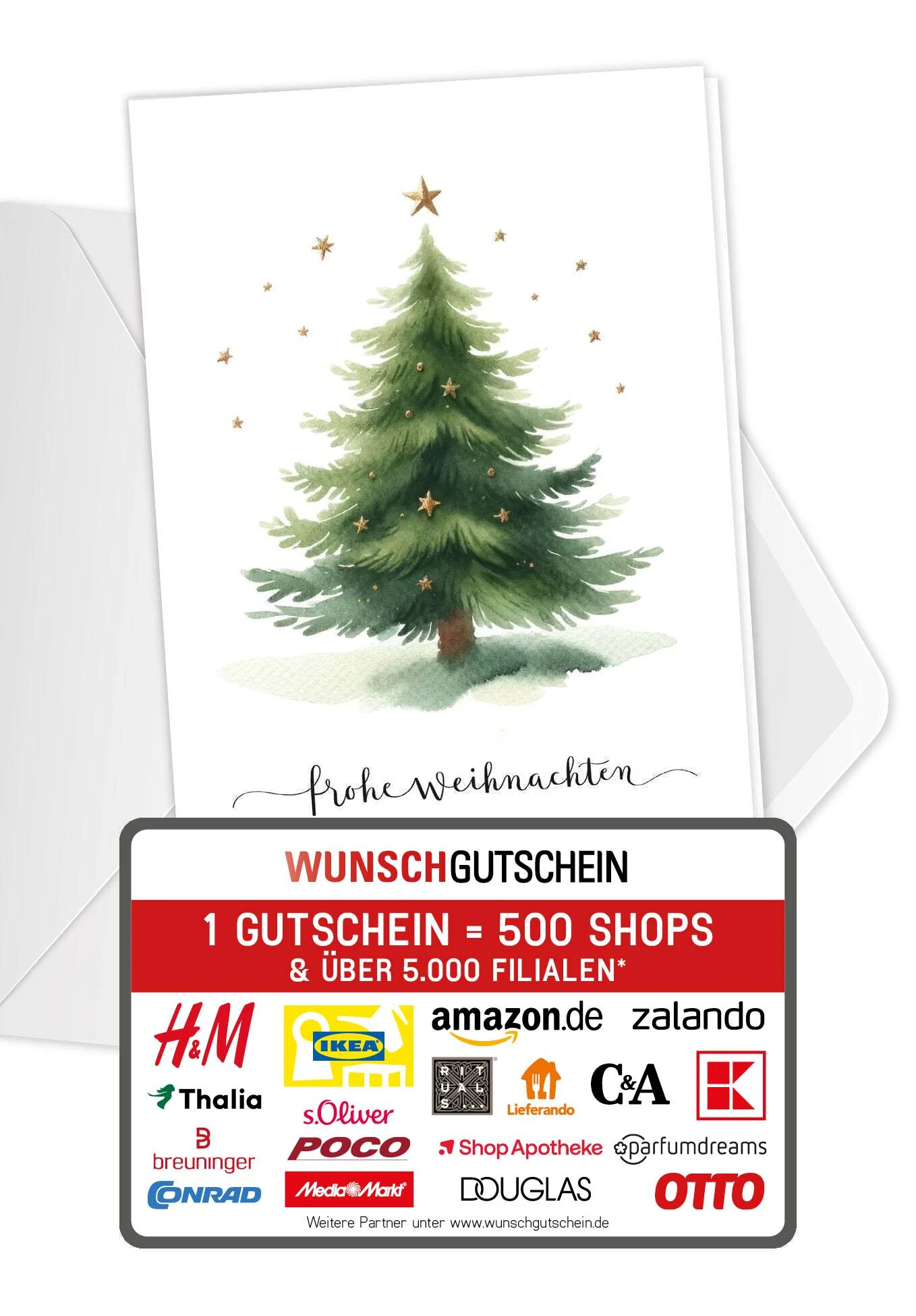 Frohe Weihnachten - Tannenbaum Sterne PDF