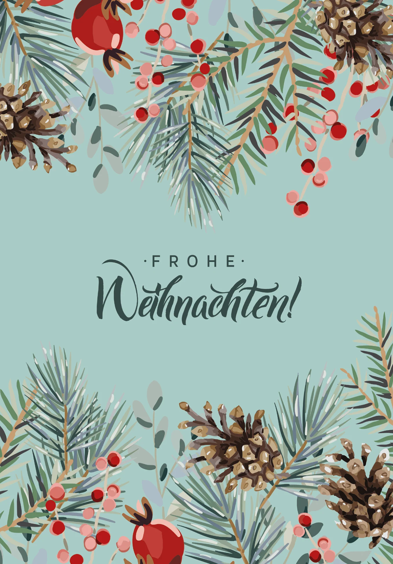 Frohe Weihnachten - Tannenzapfen PDF - Image 2