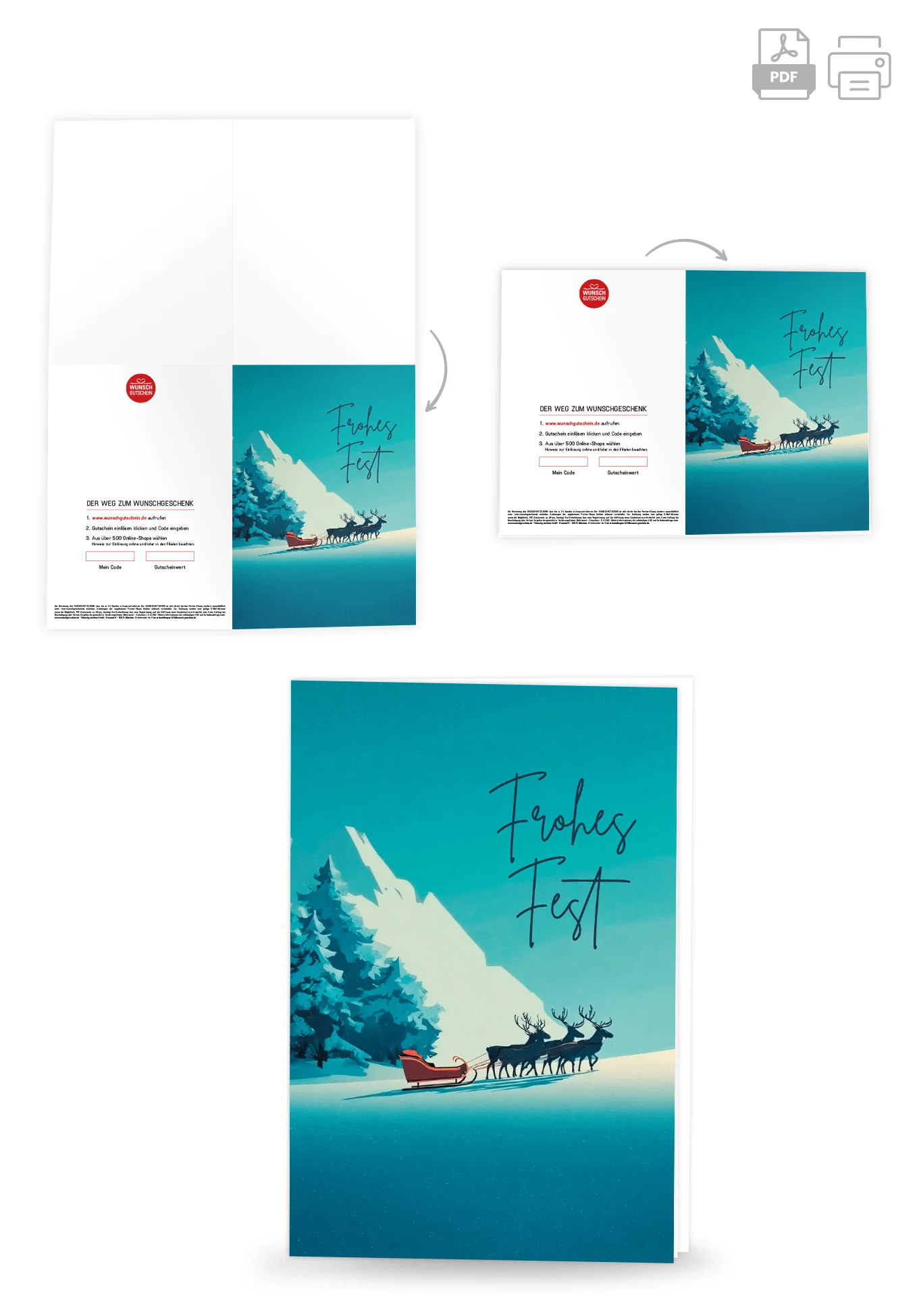 Frohes Fest - Schlitten Berge PDF - Image 4