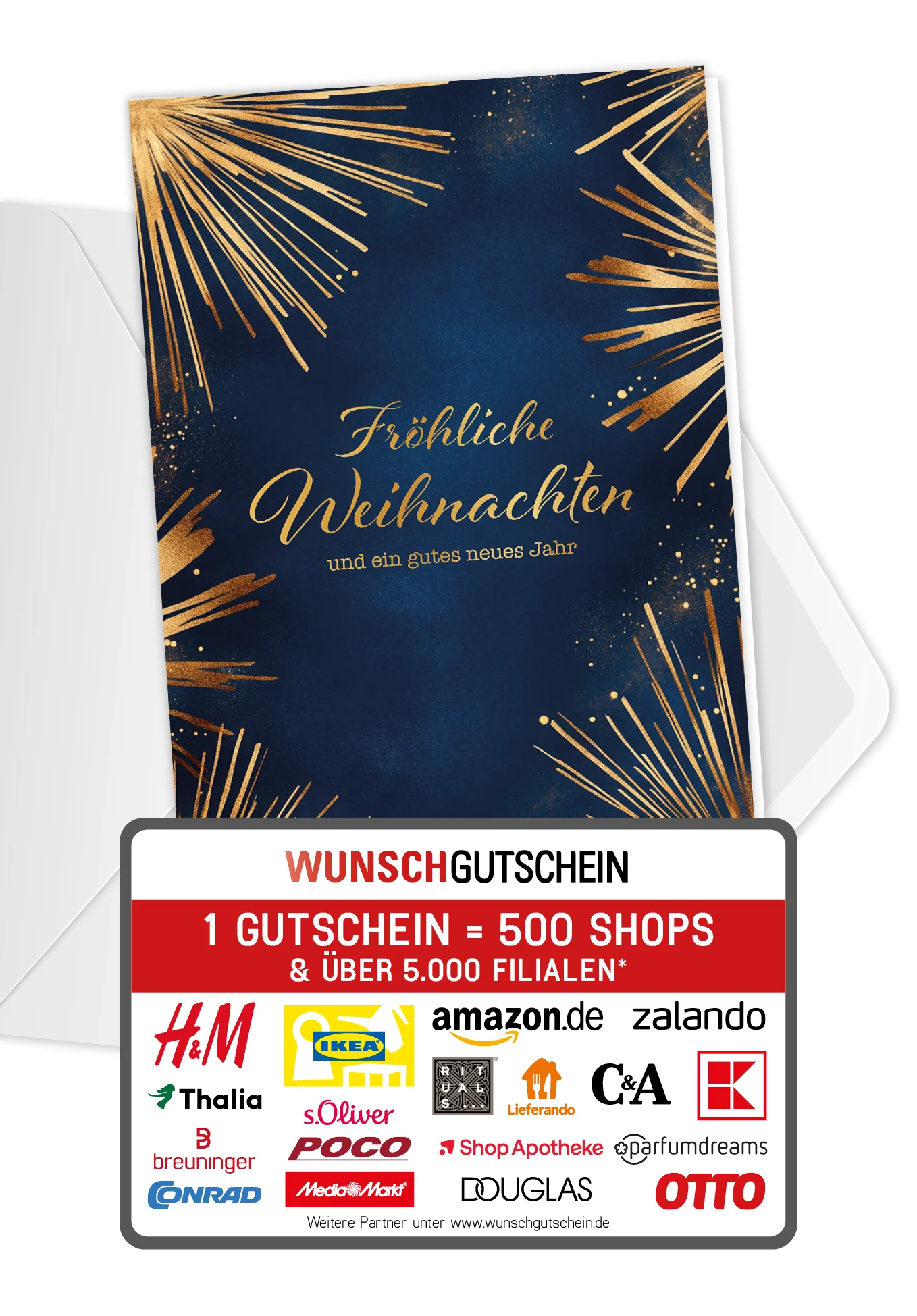Fröhliche Weihnachten - Feuerwerk