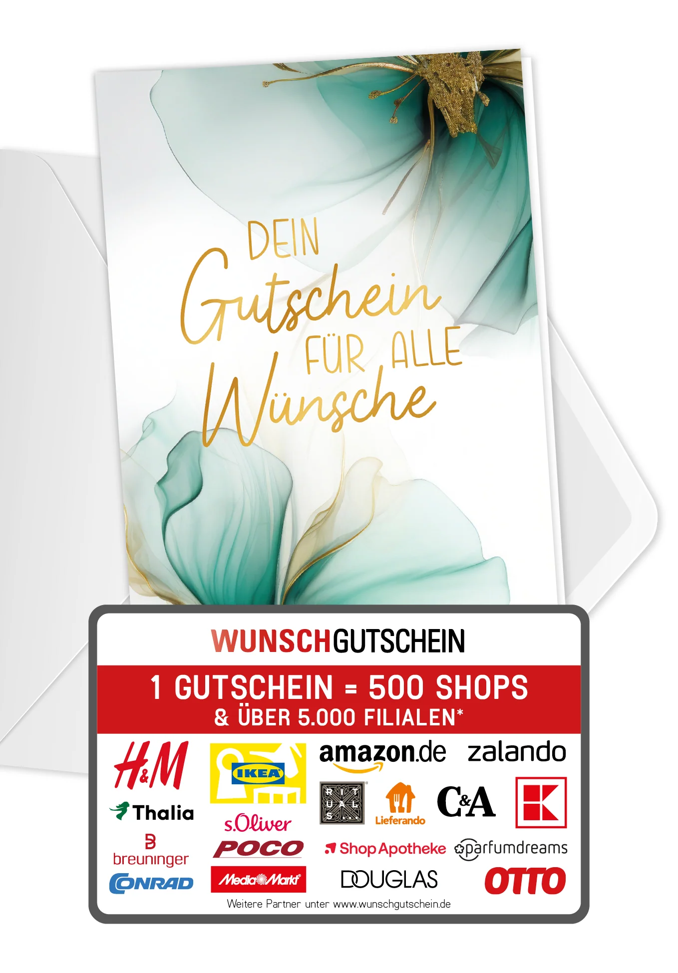 Für alle Wünsche - Blumen Grün Gold