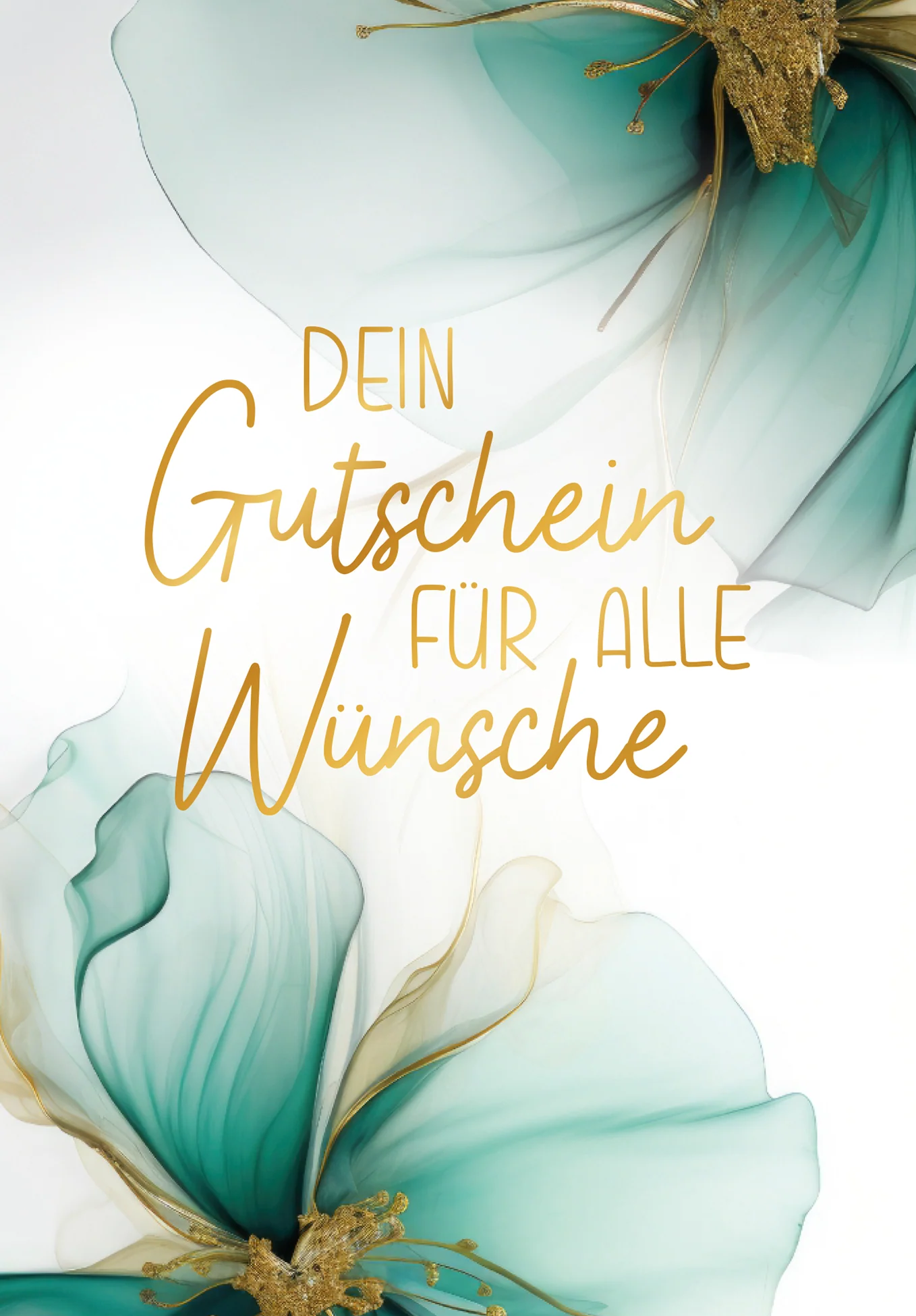 Für alle Wünsche - Blumen Grün Gold - Image 2
