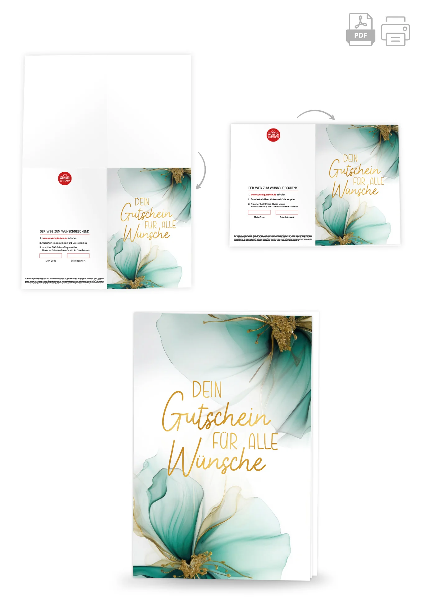 Für alle Wünsche - Blumen Grün Gold PDF - Image 4