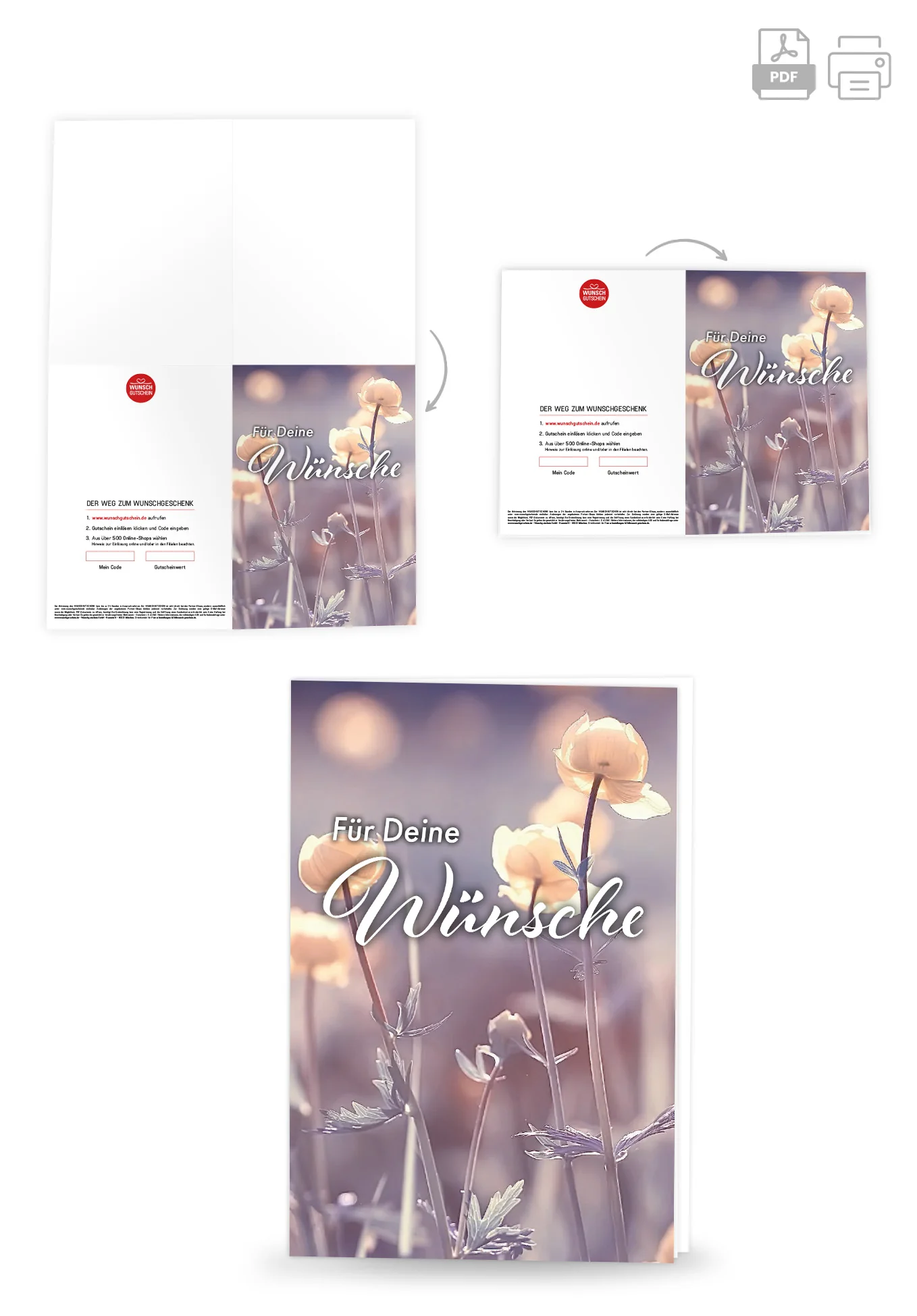 Für deine Wünsche - Blumen PDF - Image 4