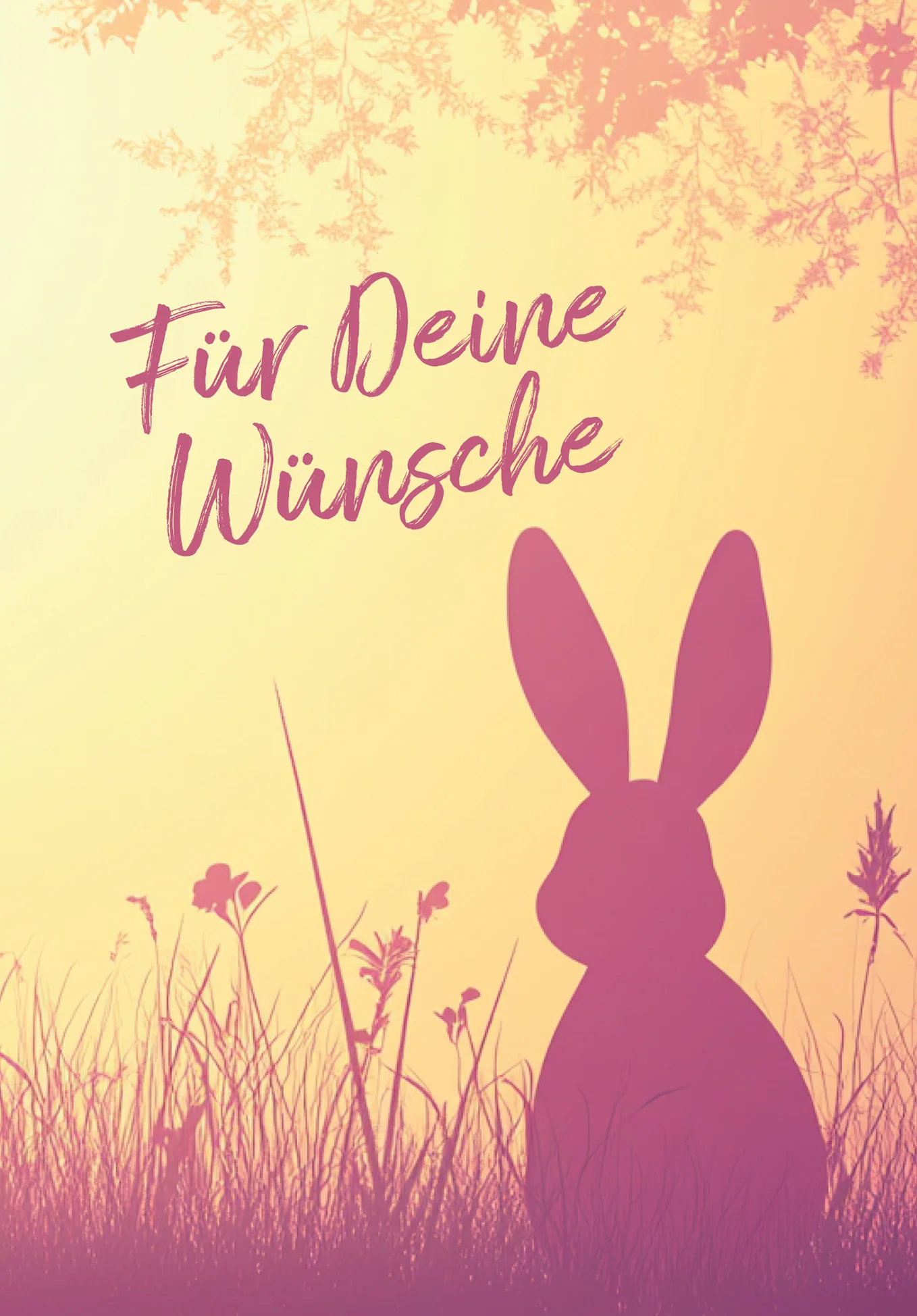 Für Deine Wünsche - Hase Silhouette - Image 2