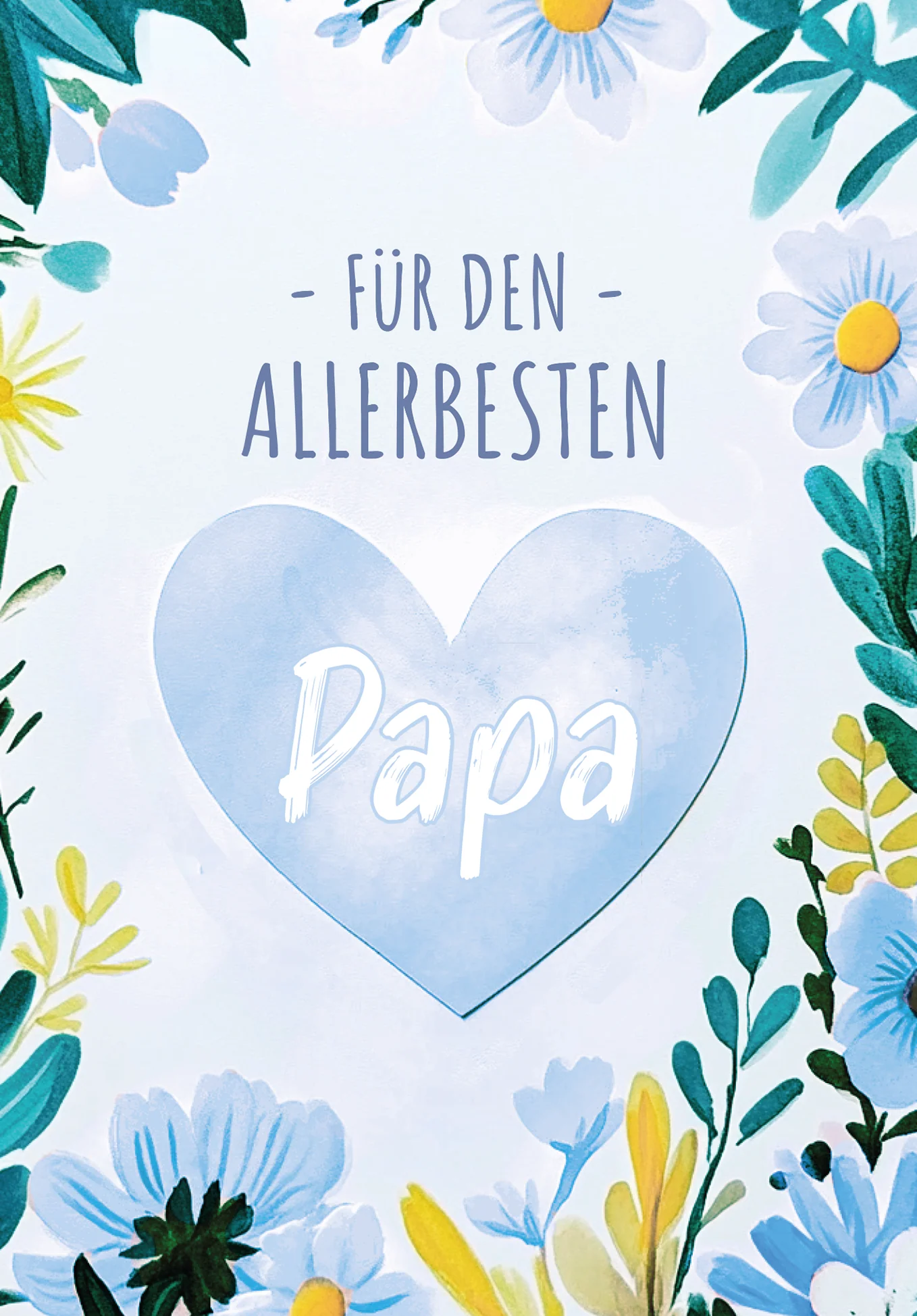Für den allerbesten Papa - Herz Blumen - Image 2