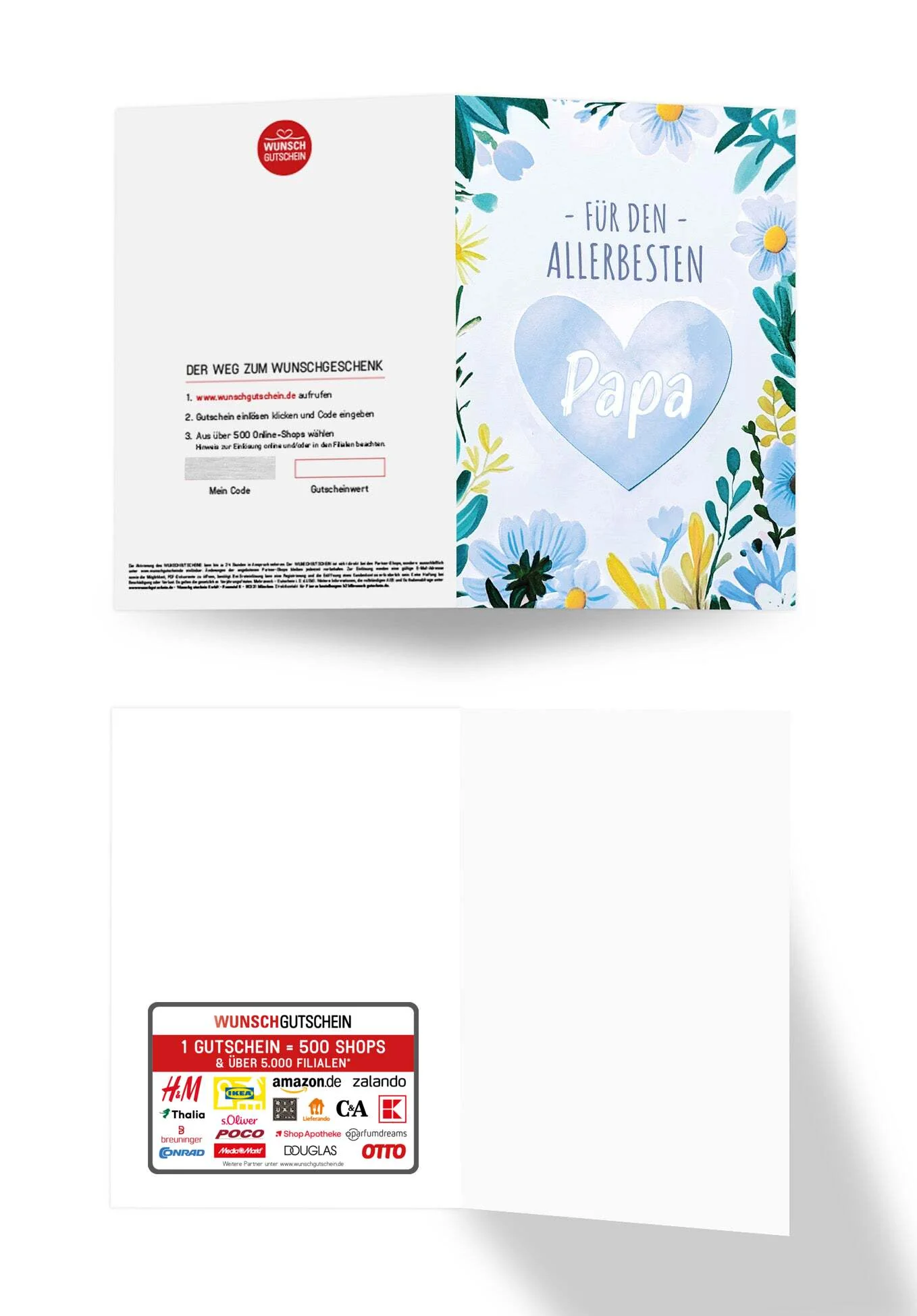 Für den allerbesten Papa - Herz Blumen PDF - Image 3