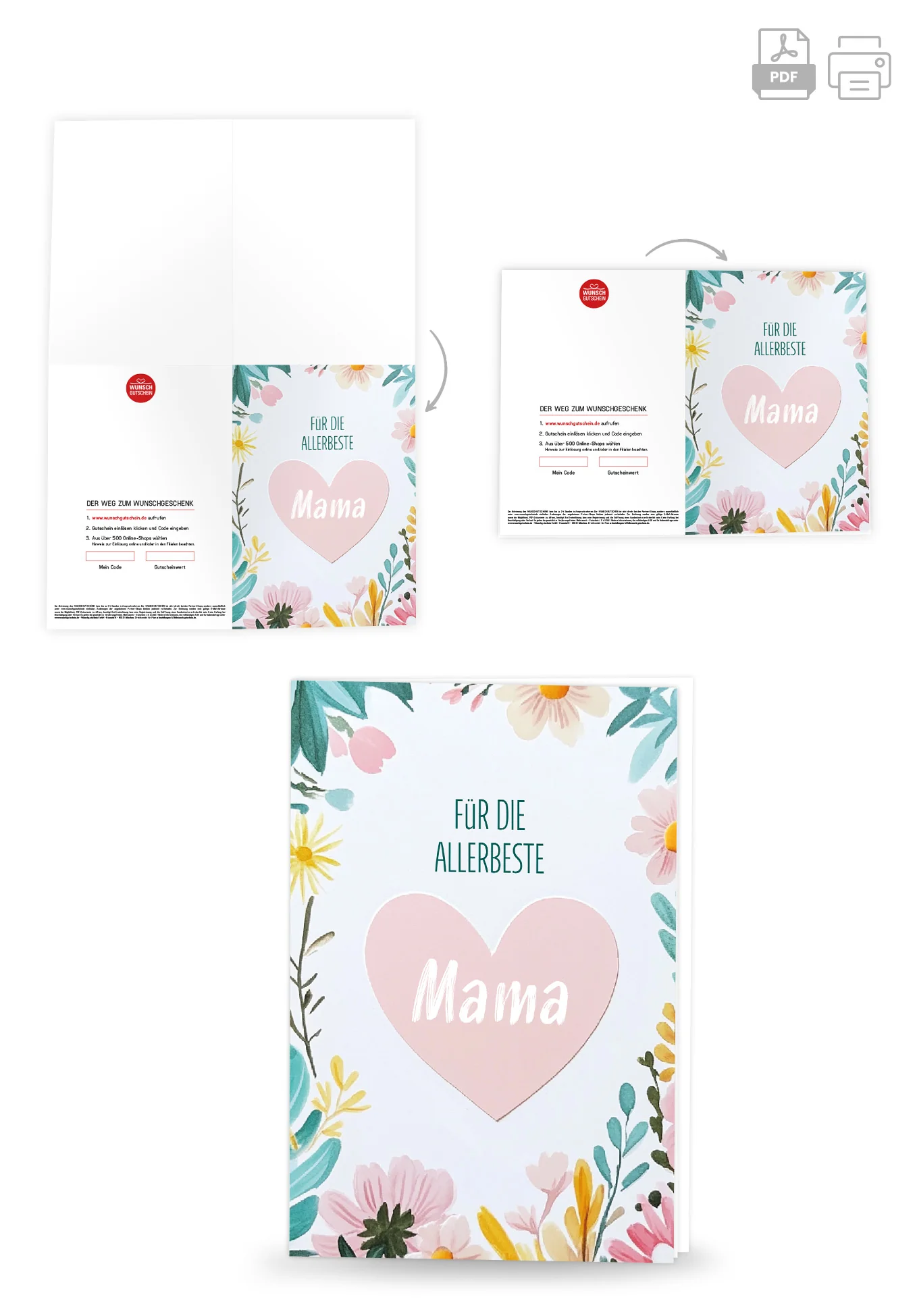 Für die allerbeste Mama - Herz - Image 4
