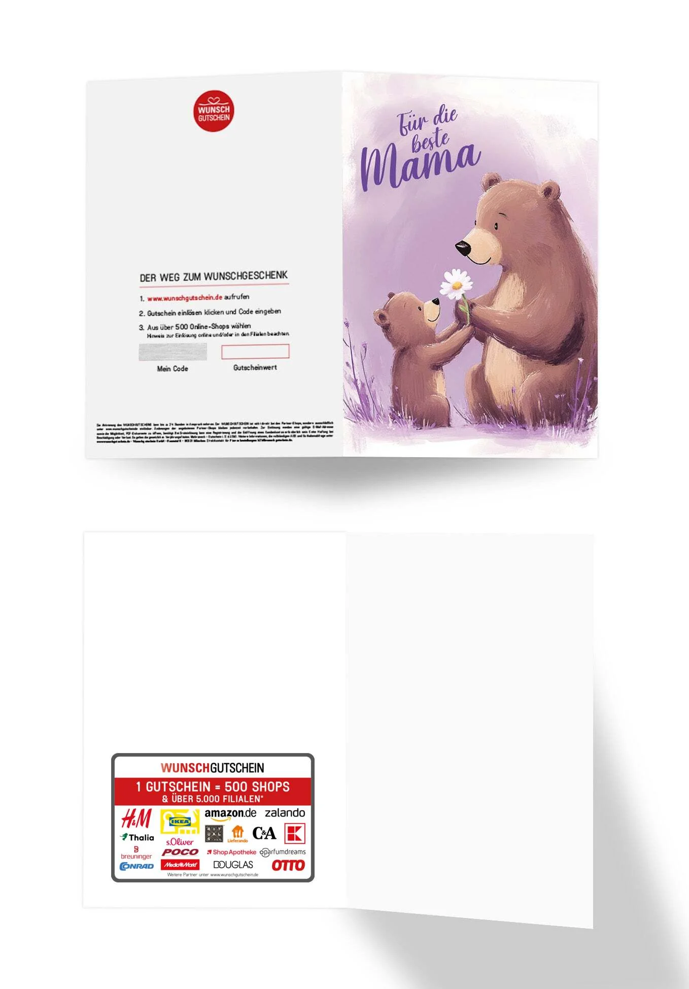 Für die beste Mama - Bären Lila - Image 3