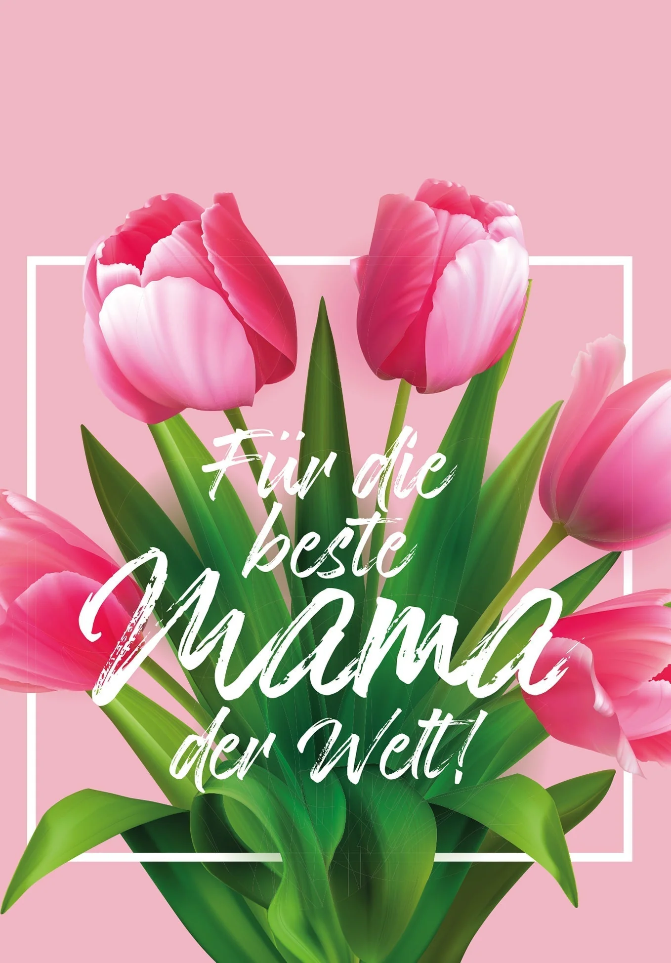 Für die beste Mama - Pinke Tulpen - Image 2