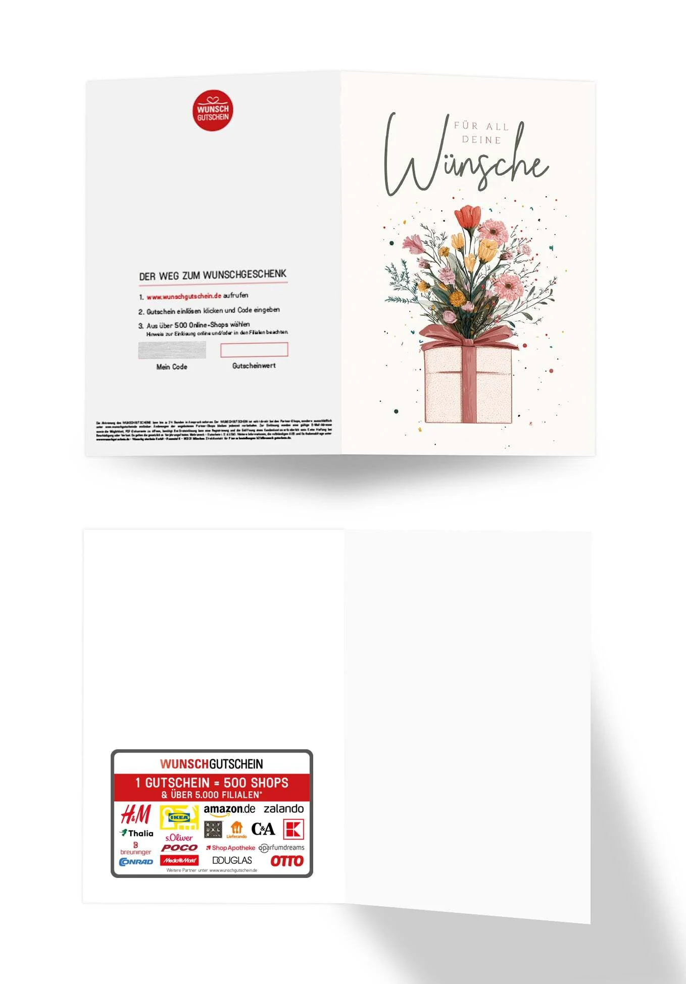 Für all deine Wünsche - Geschenk mit Blumen - Image 3
