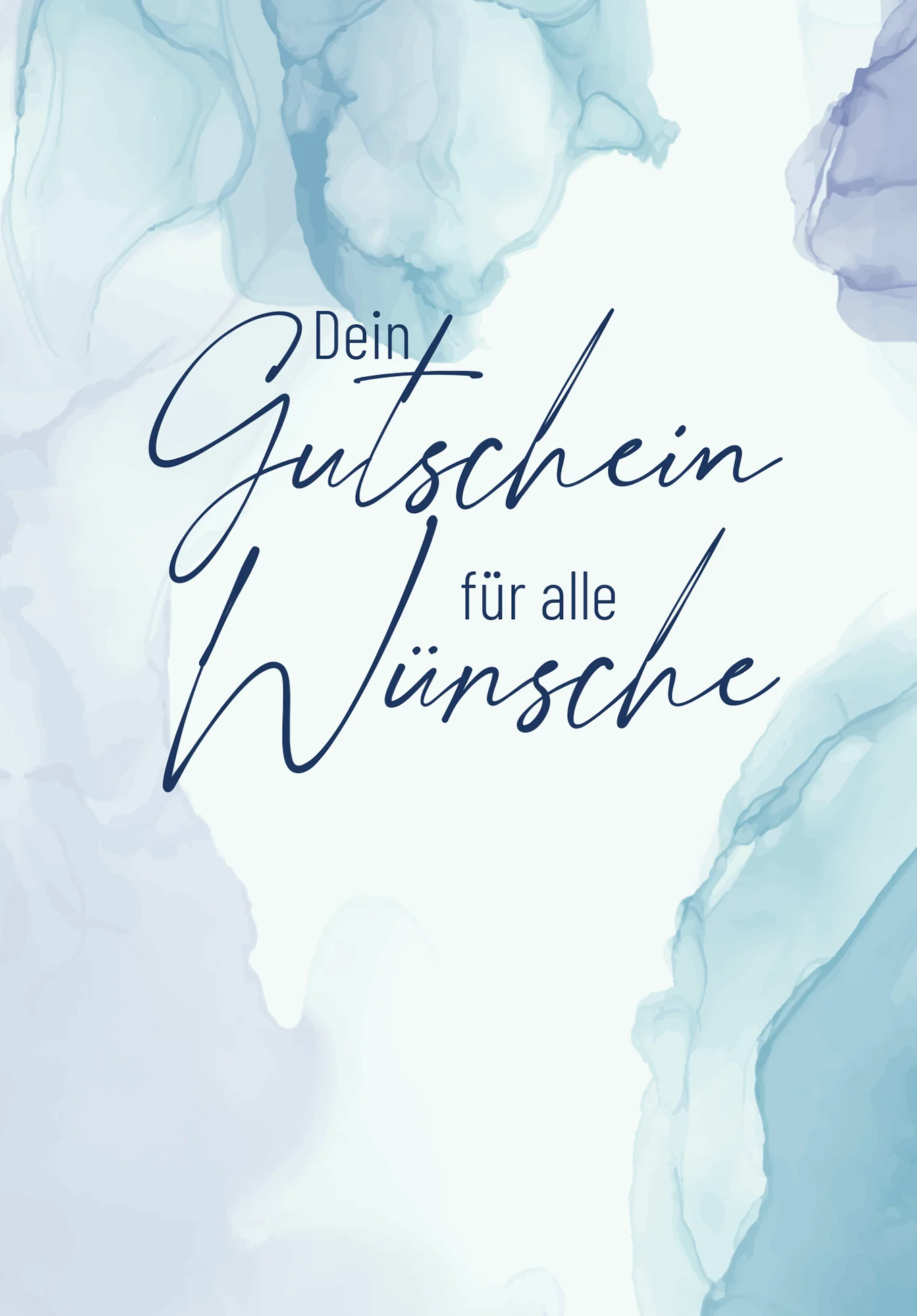 Für alle Wünsche - Aquarell Blau - Image 2