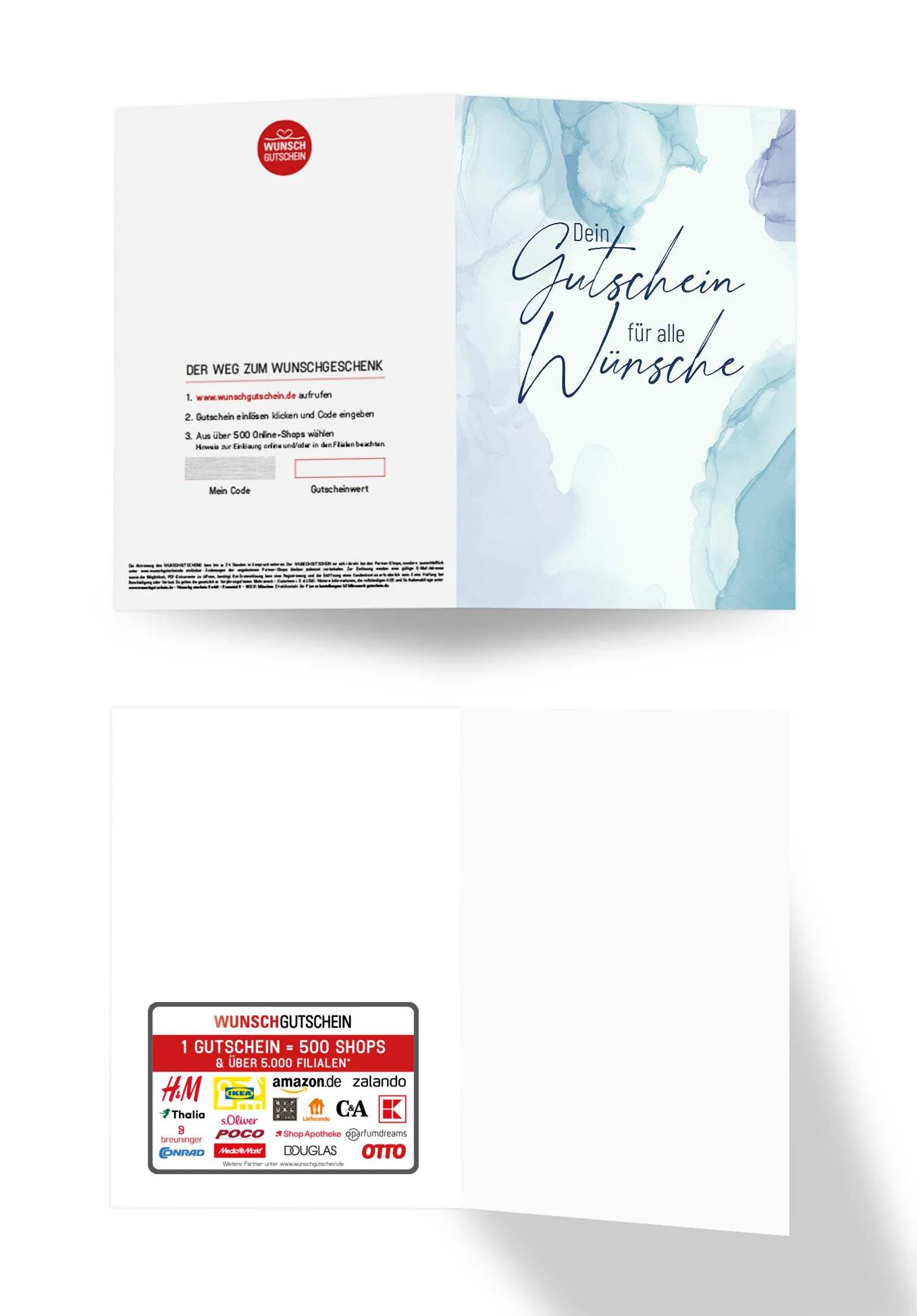 Für alle Wünsche - Aquarell Blau - Image 3