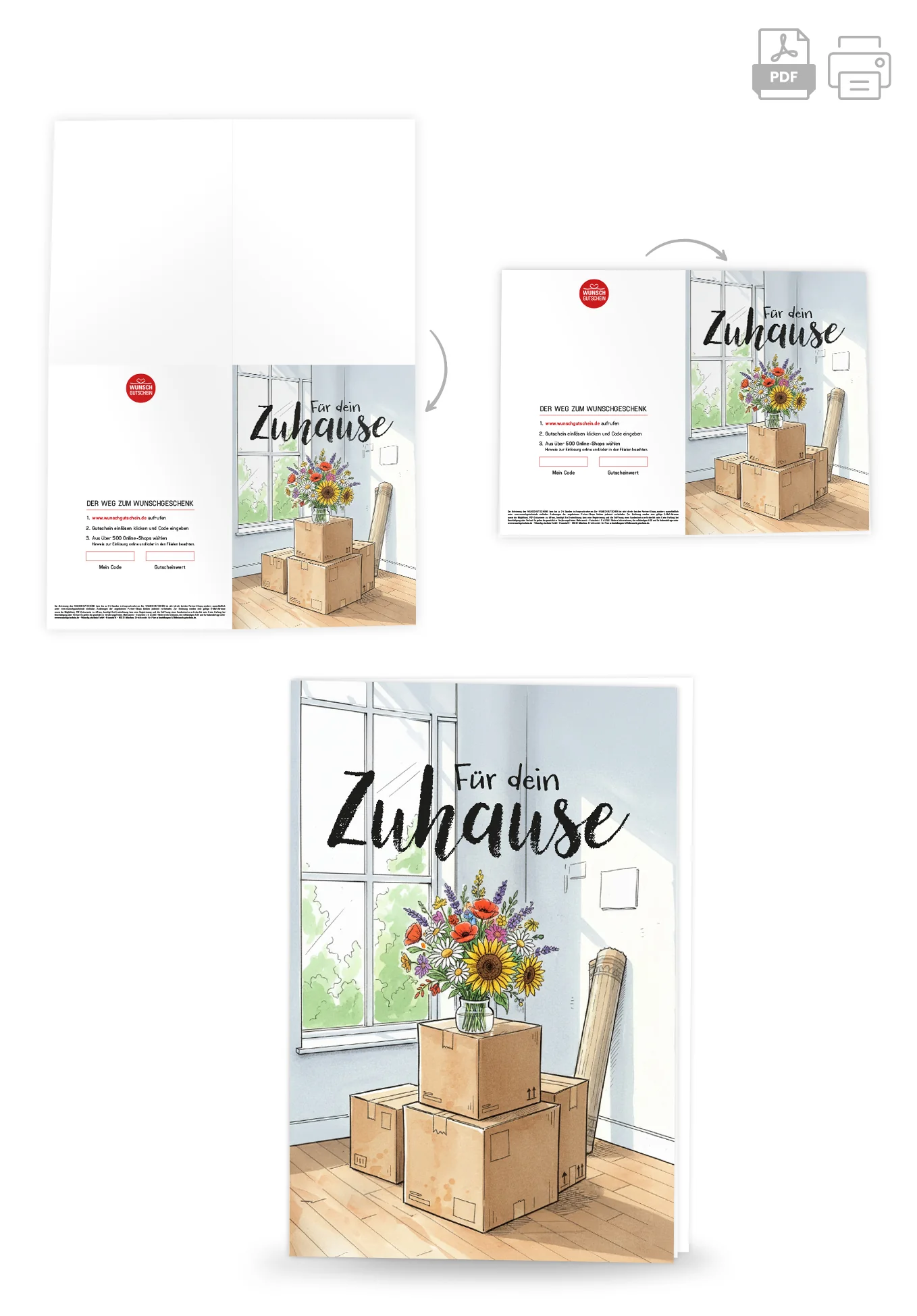 Für dein Zuhause - Blumenstrauß und Kartons PDF - Image 4