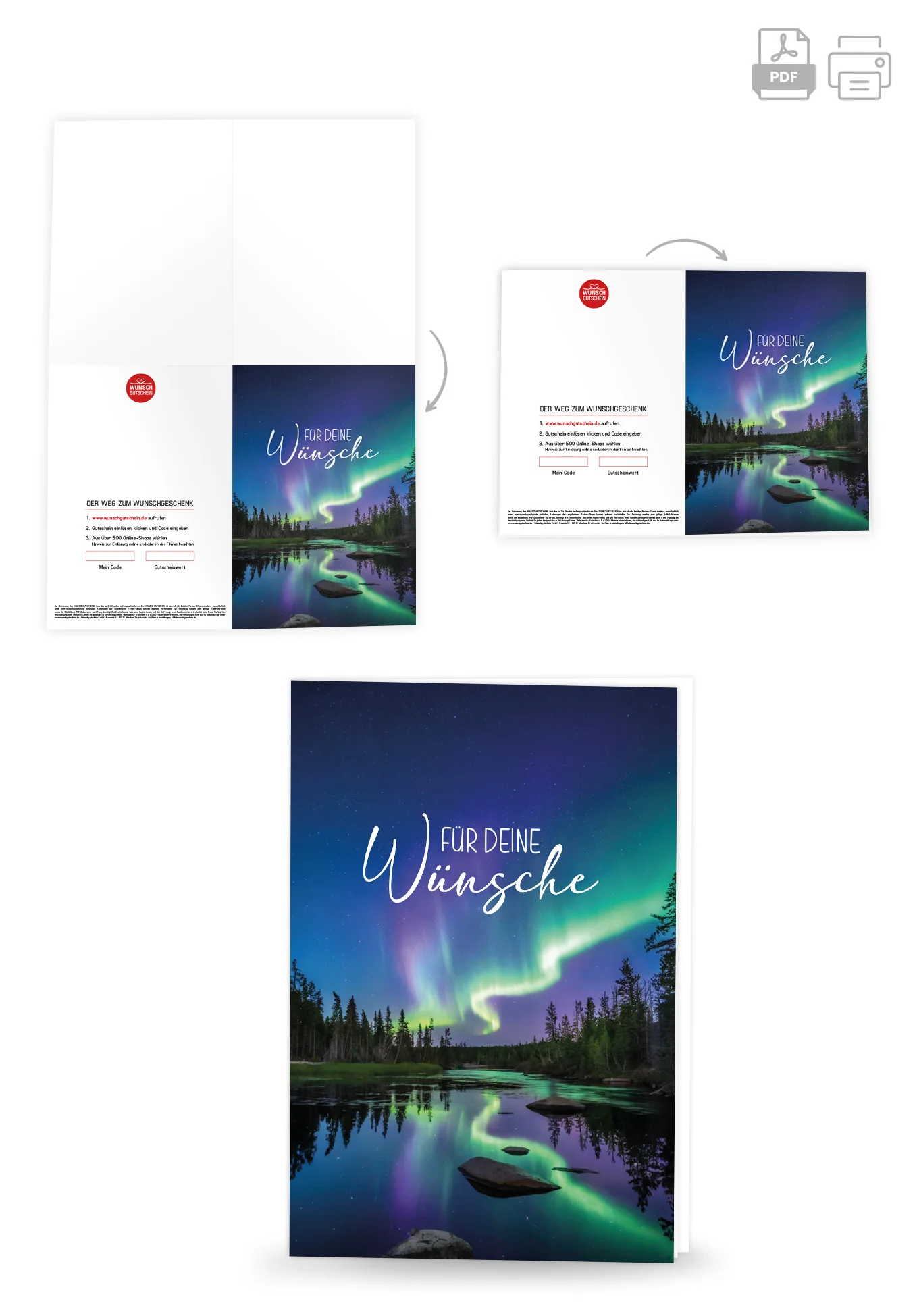 Für deine Wünsche - Polarlichter Wald PDF - Image 4