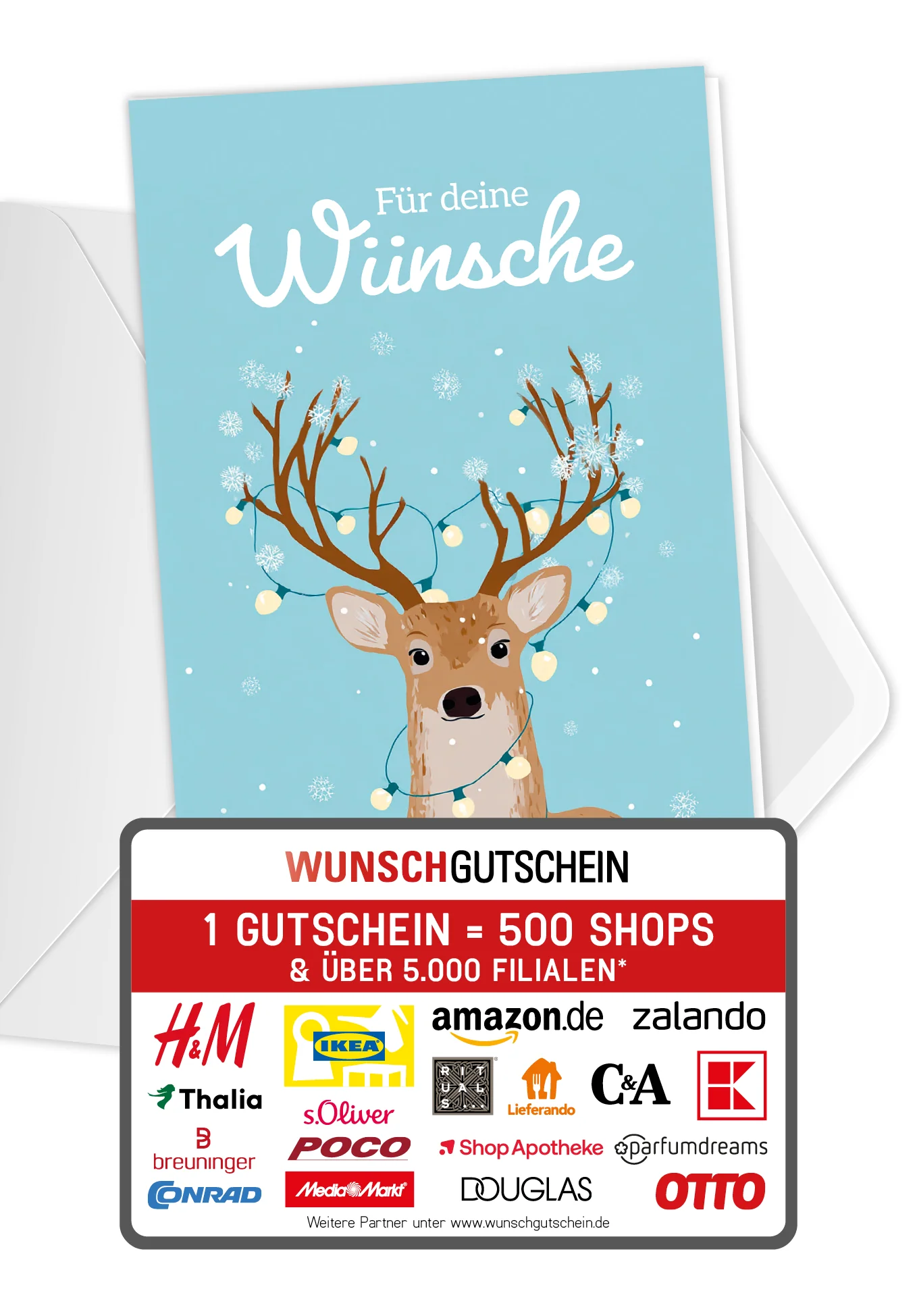 Für deine Wünsche - Rentier Lichterkette PDF
