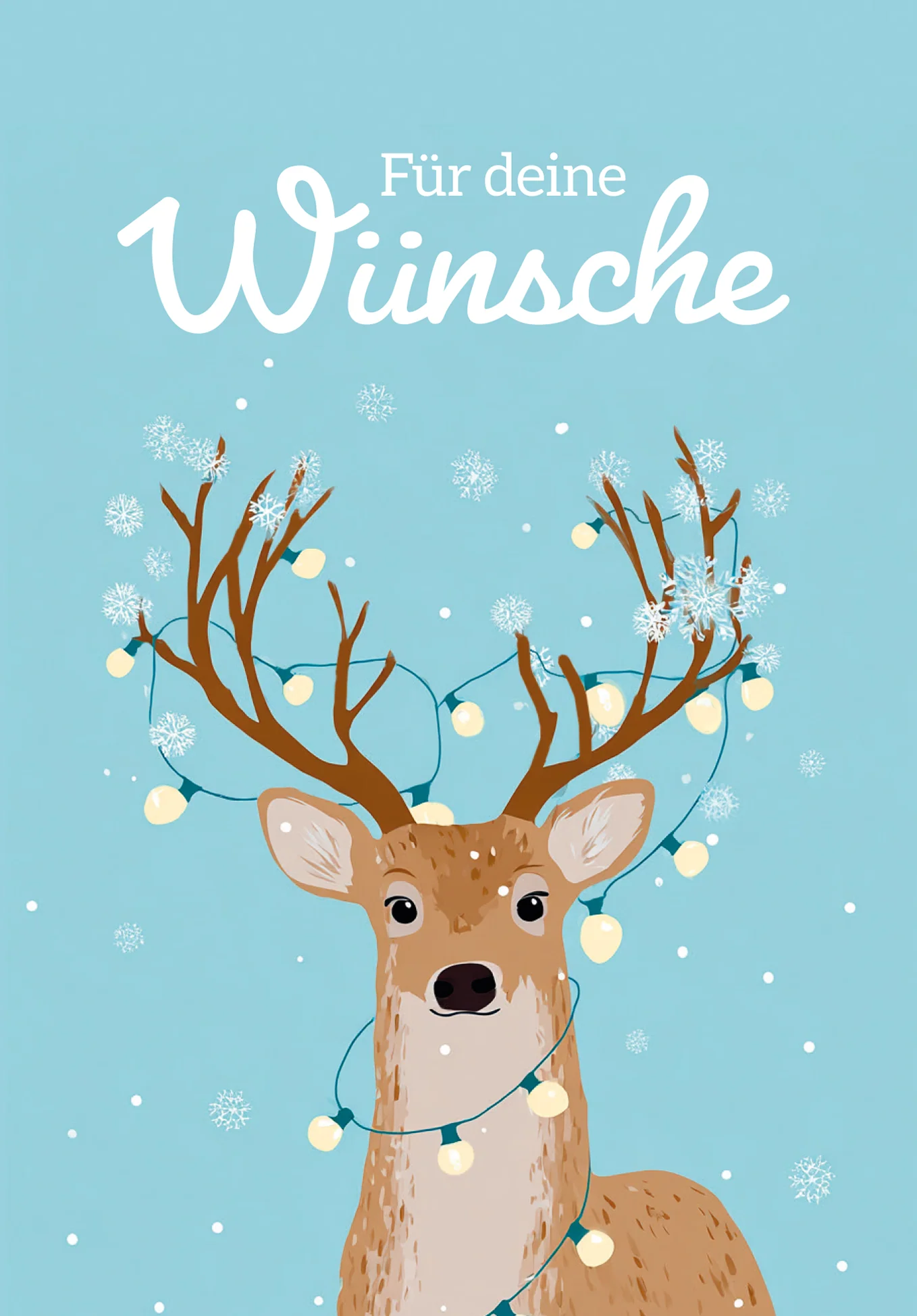 Für deine Wünsche - Rentier Lichterkette PDF - Image 2