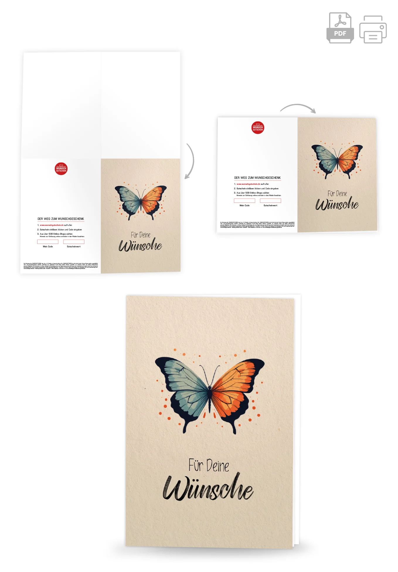 Für deine Wünsche - Schmetterling PDF - Image 4