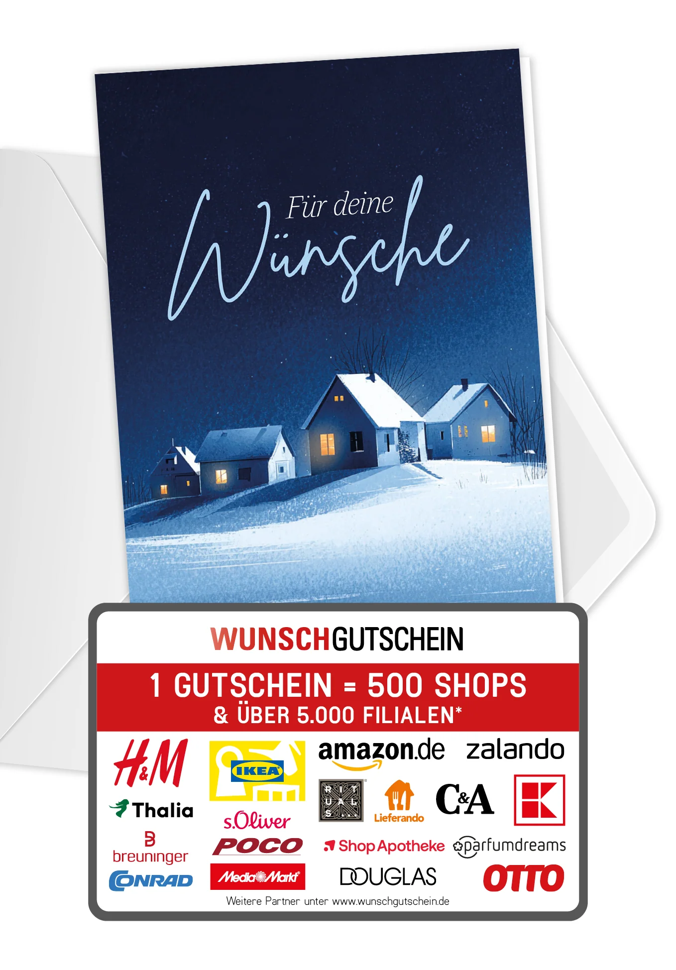 Für deine Wünsche - Winterstadt Blau