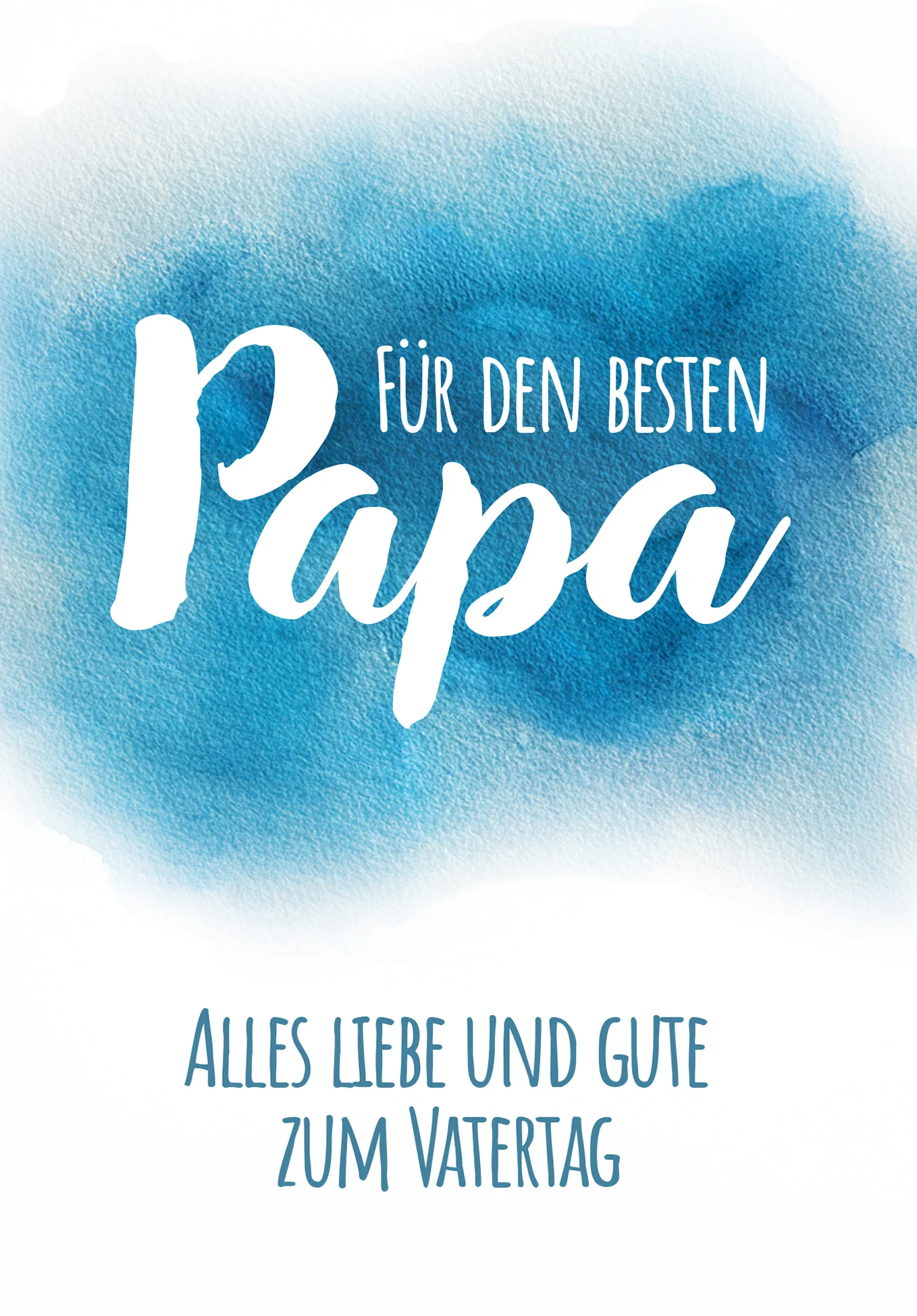 Für den besten Papa - Aquarell Blau PDF - Image 2
