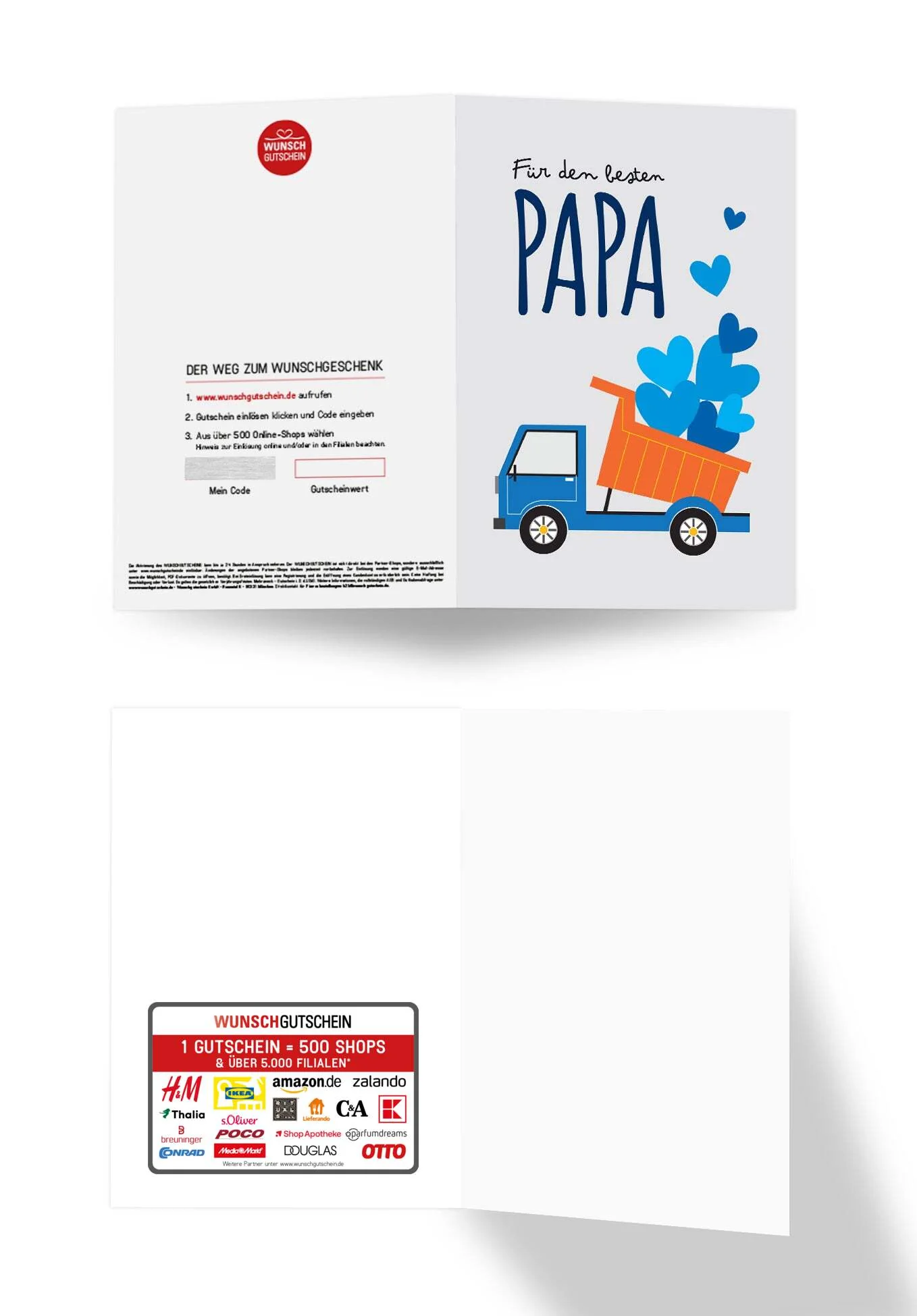 Für den besten Papa - Laster Herzen Grau PDF - Image 3