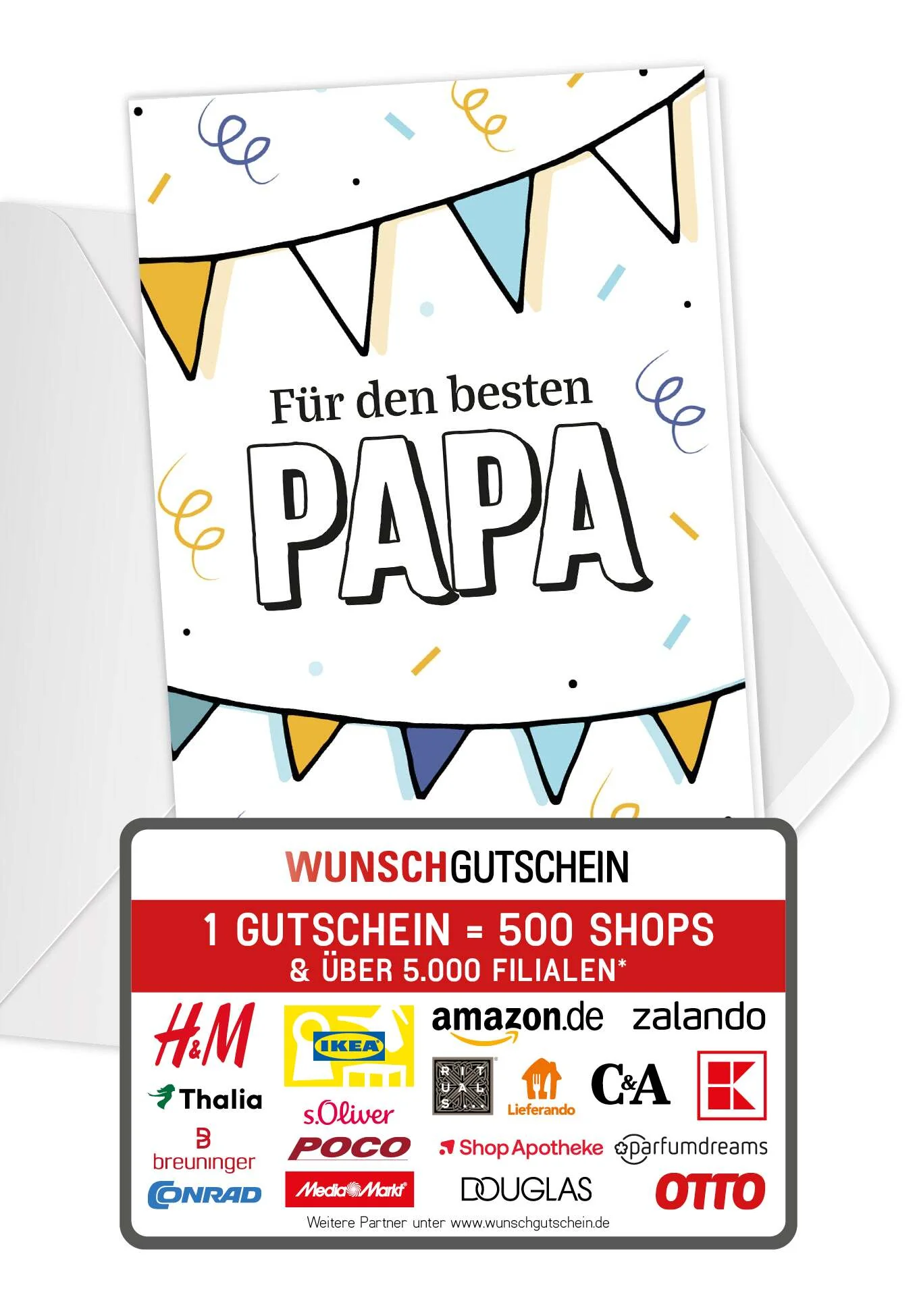 Für den besten Papa - Wimpelkette