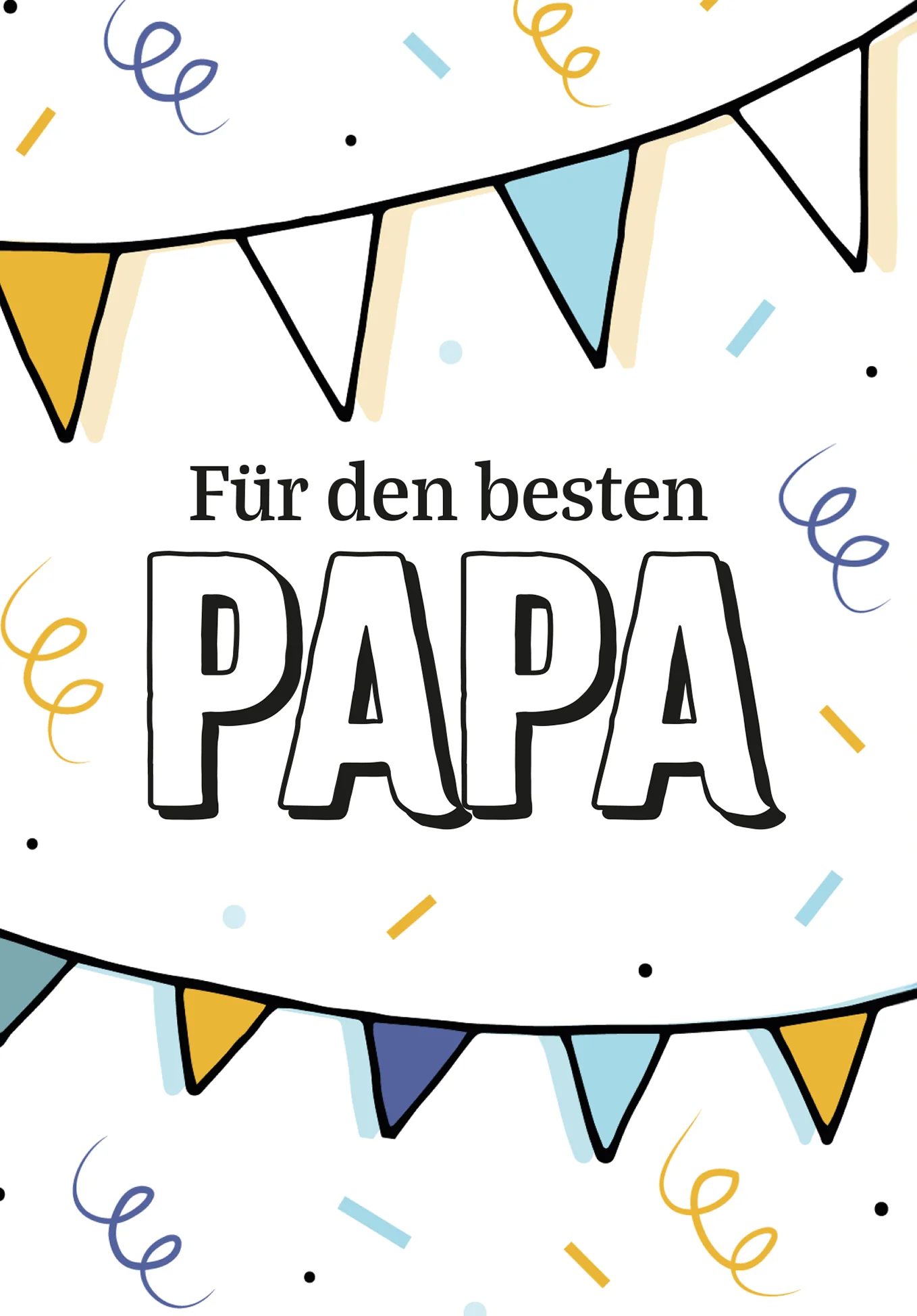 Für den besten Papa - Wimpelkette PDF - Image 2